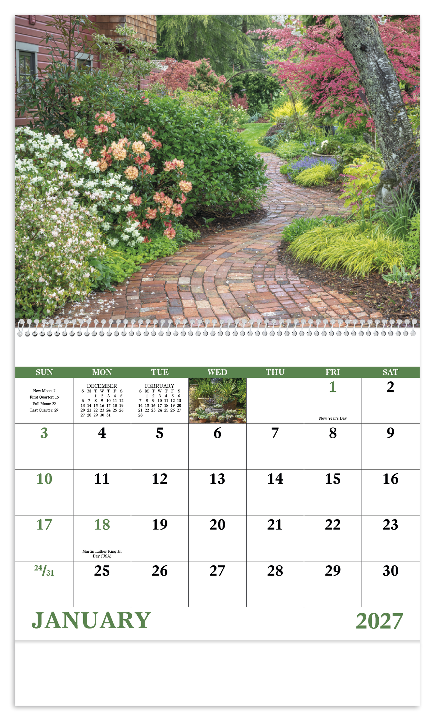 Garden Walk - Spiral Calendar