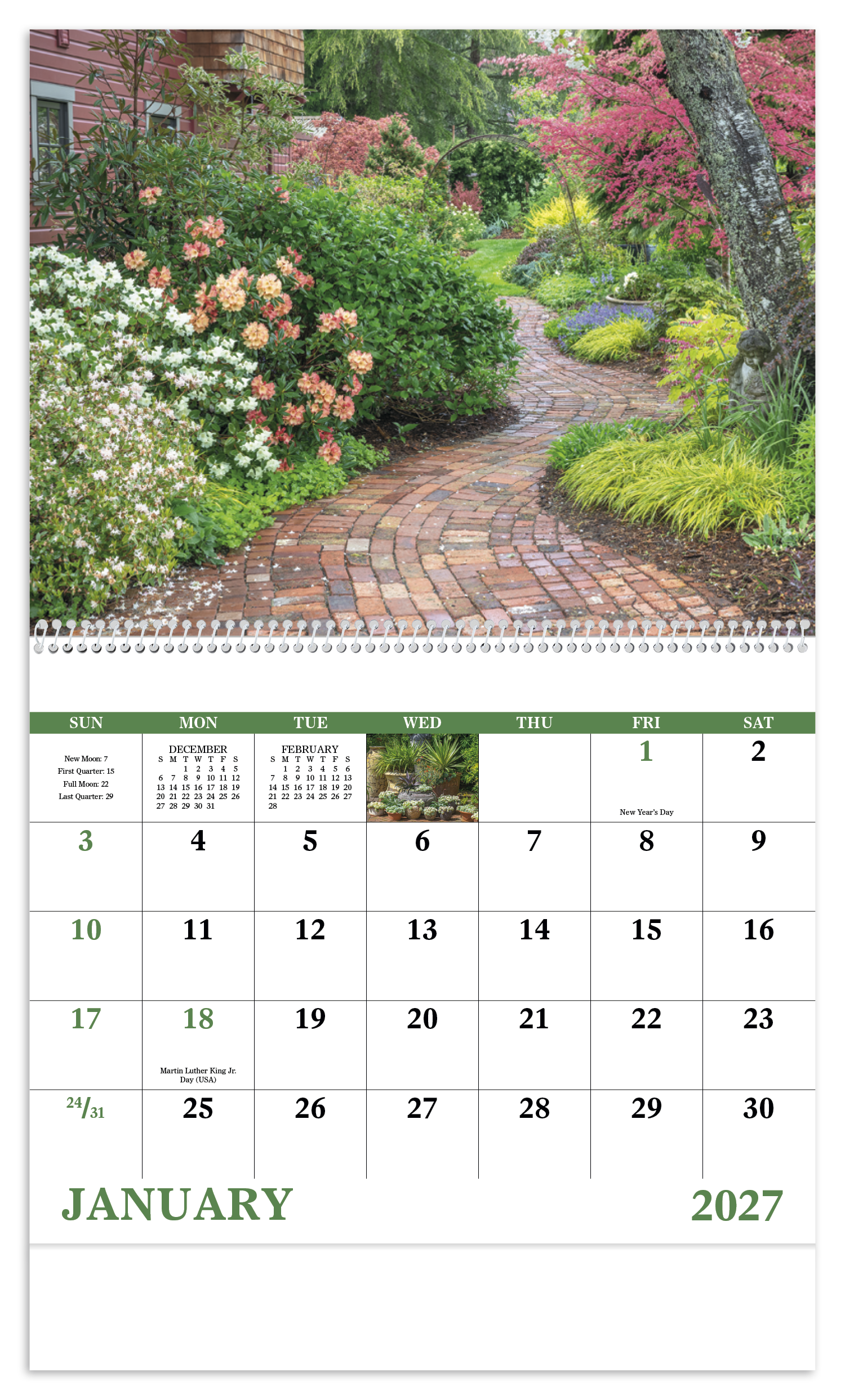 Garden Walk - Spiral Calendar