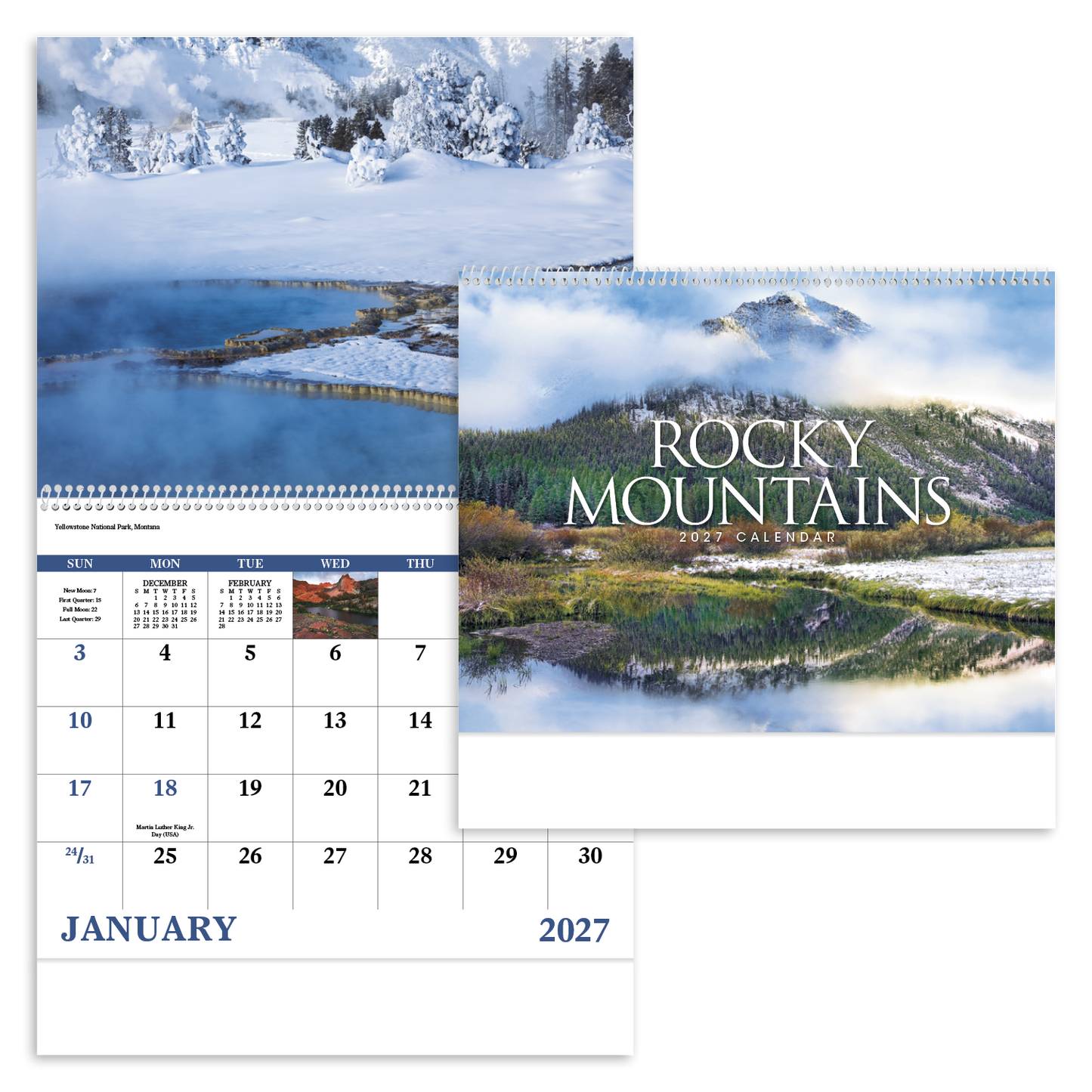 Rocky Mountains - Spiral Calendar