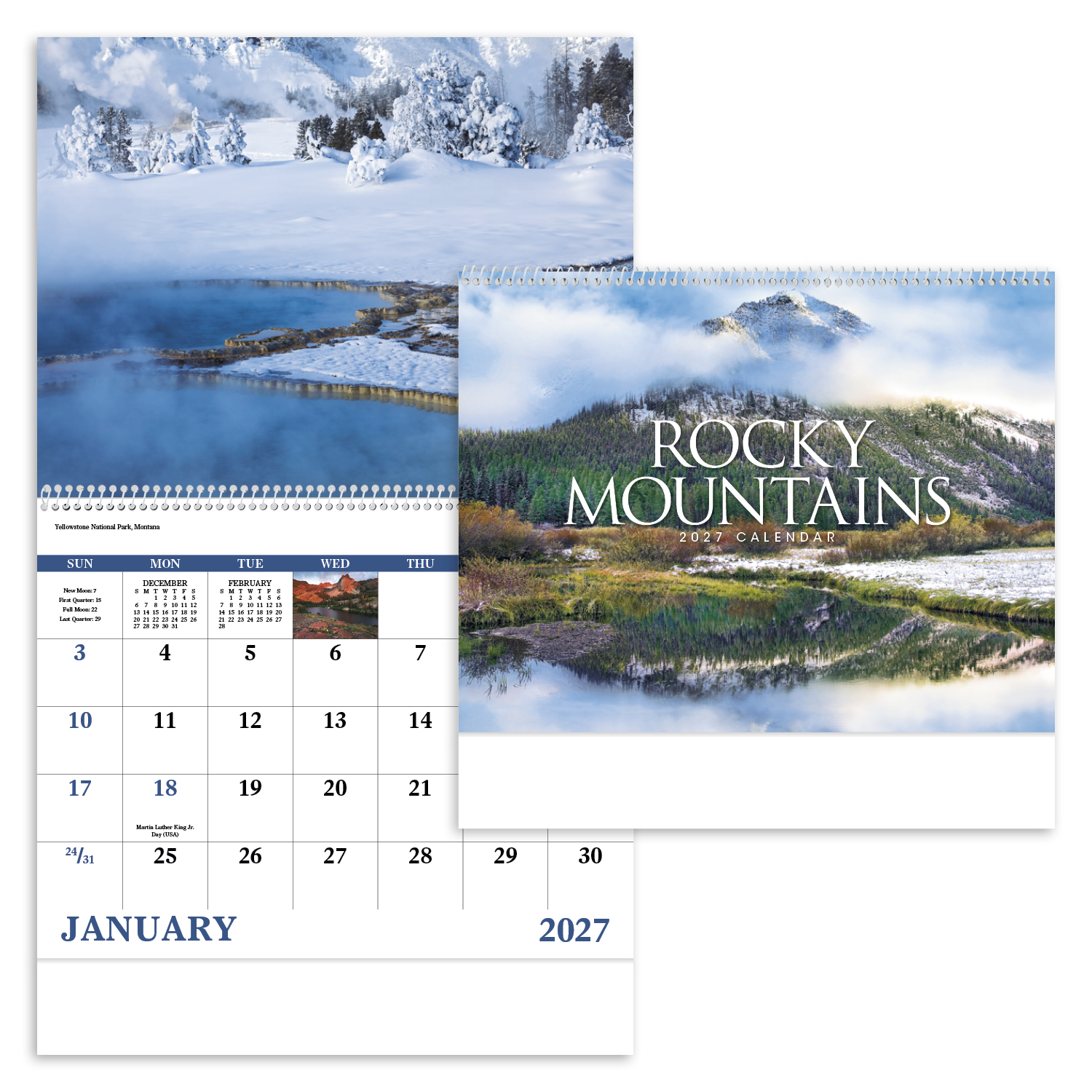 Rocky Mountains - Spiral Calendar