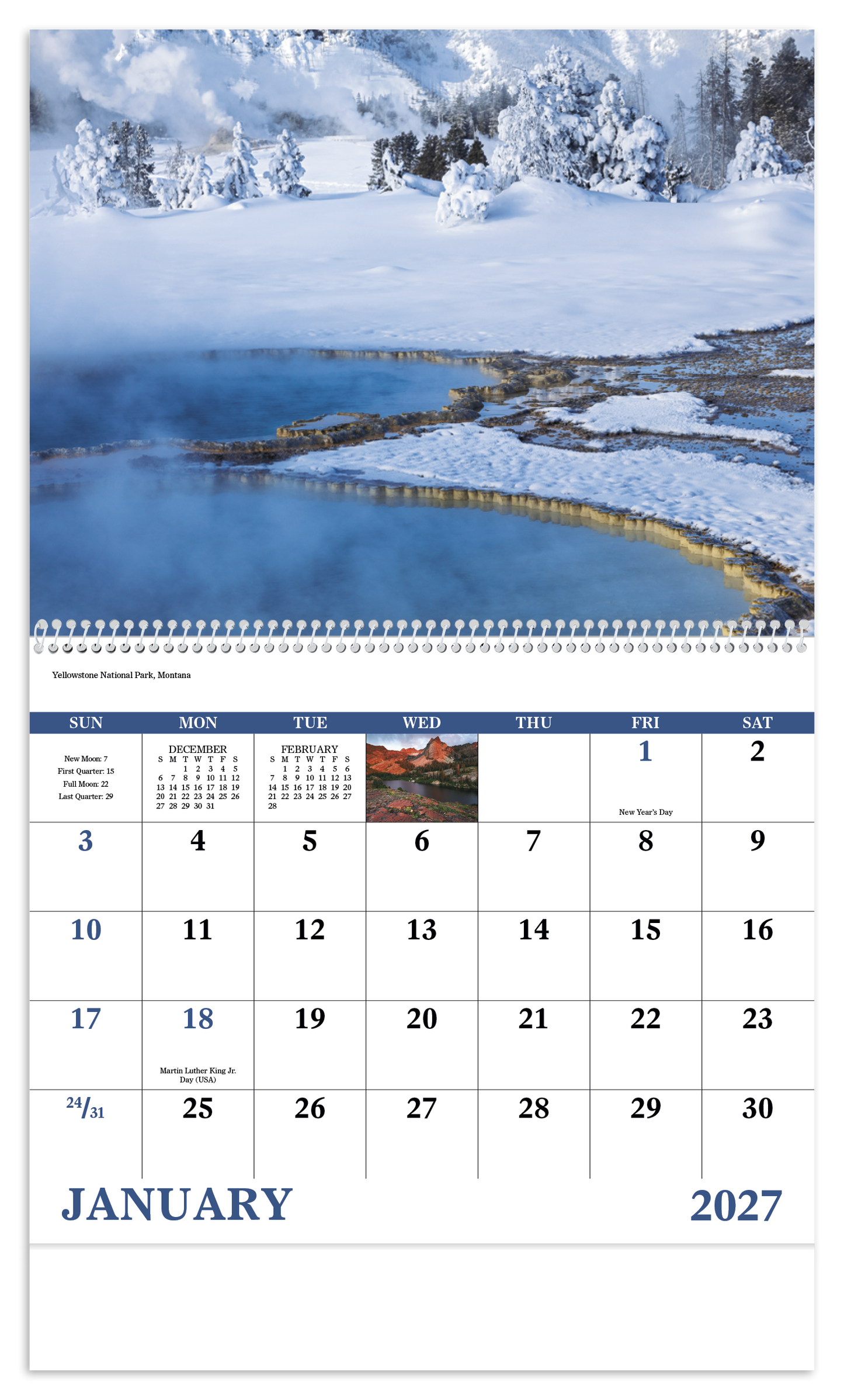 Rocky Mountains - Spiral Calendar