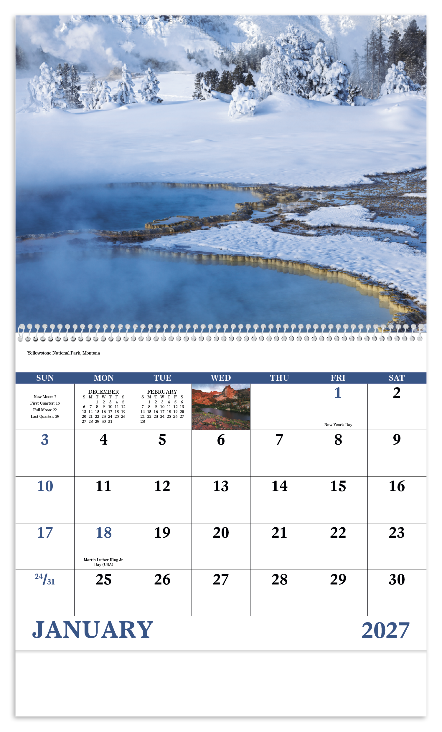 Rocky Mountains - Spiral Calendar