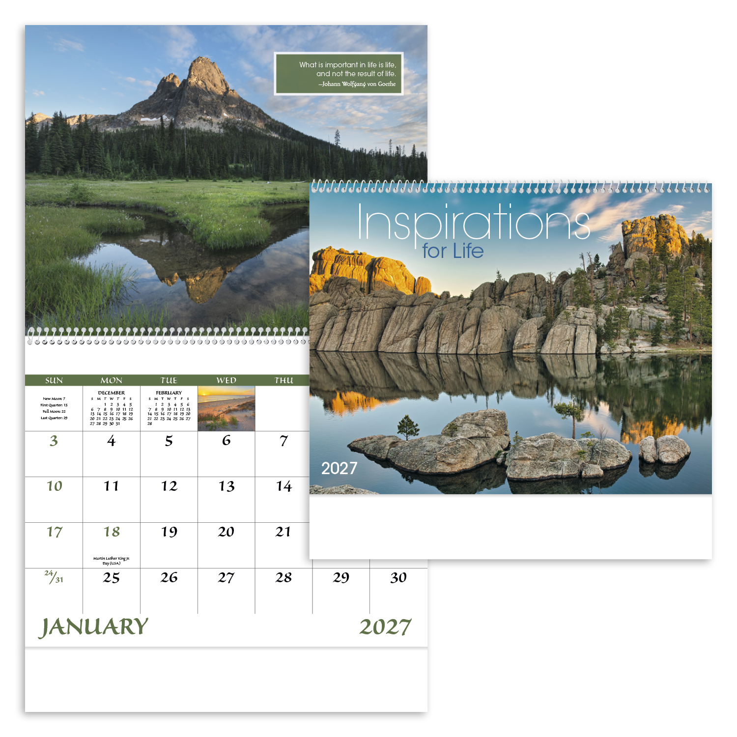 Inspirations for Life - Spiral Calendar