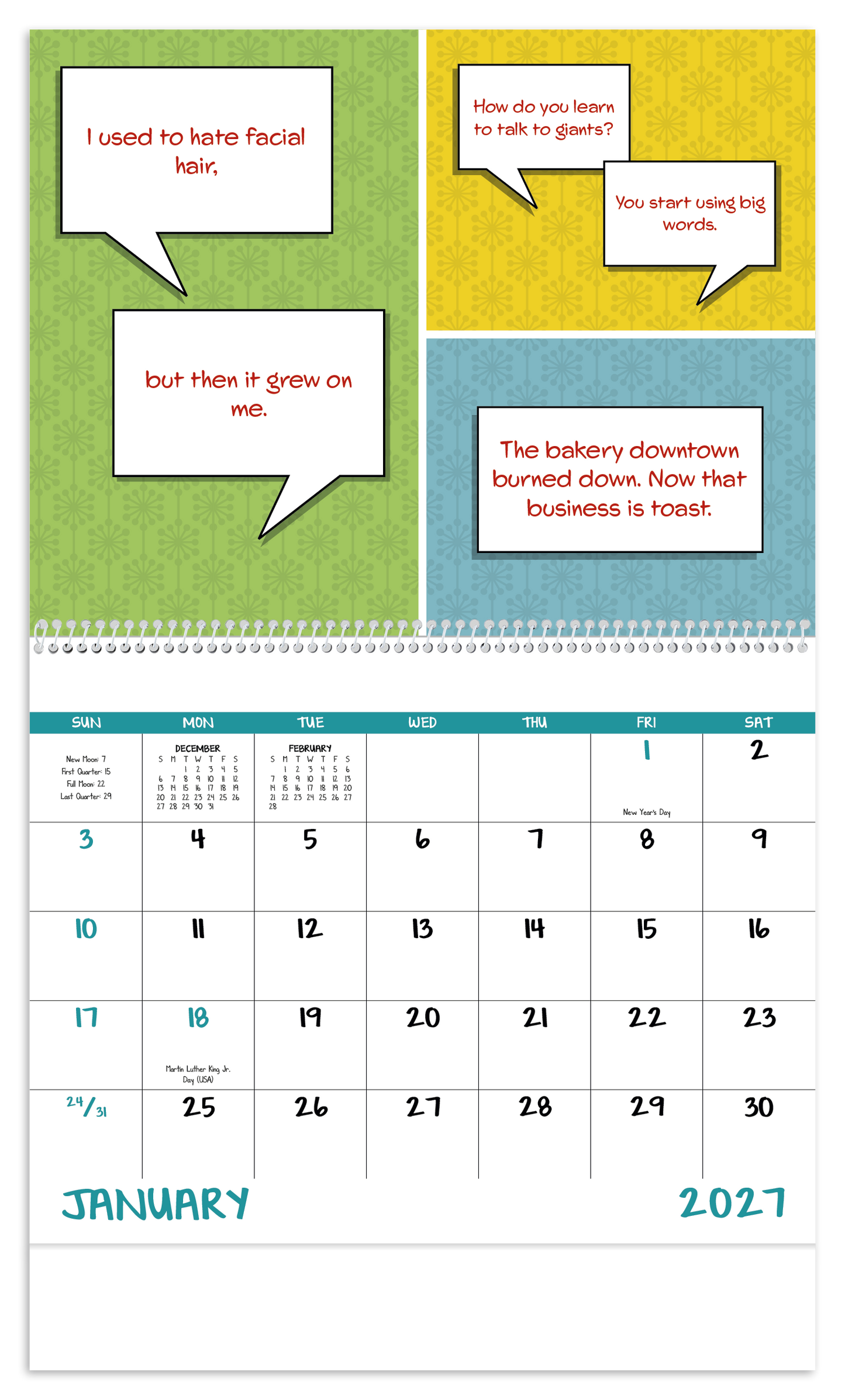 Dad Jokes - Spiral Calendar