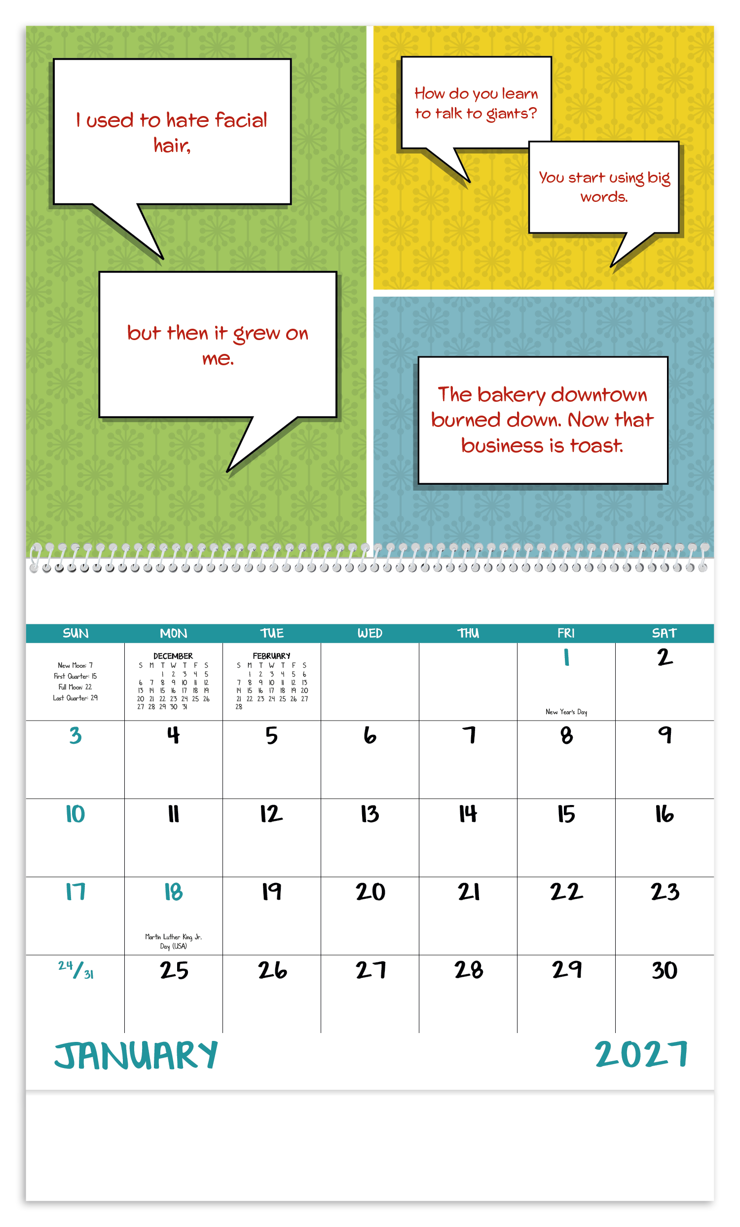 Dad Jokes - Spiral Calendar