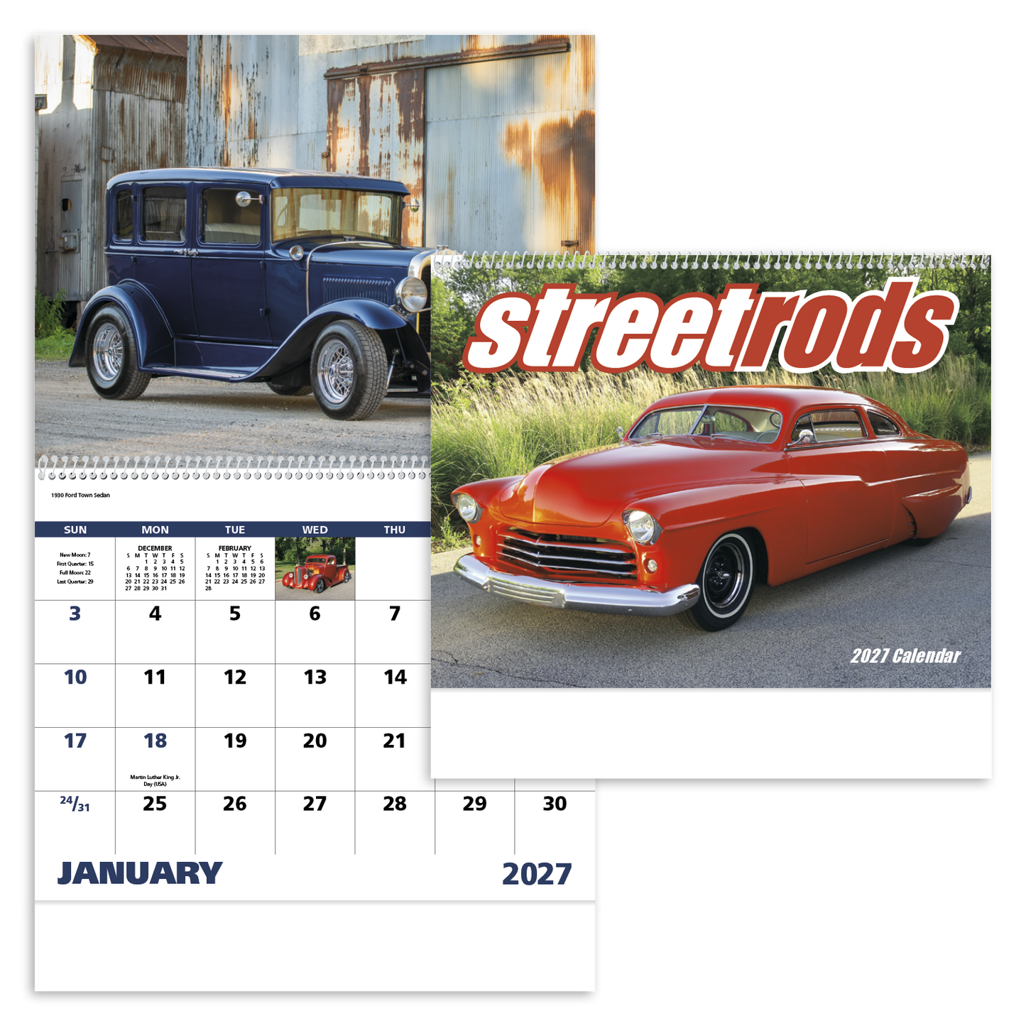 Street Rods - Spiral Calendar