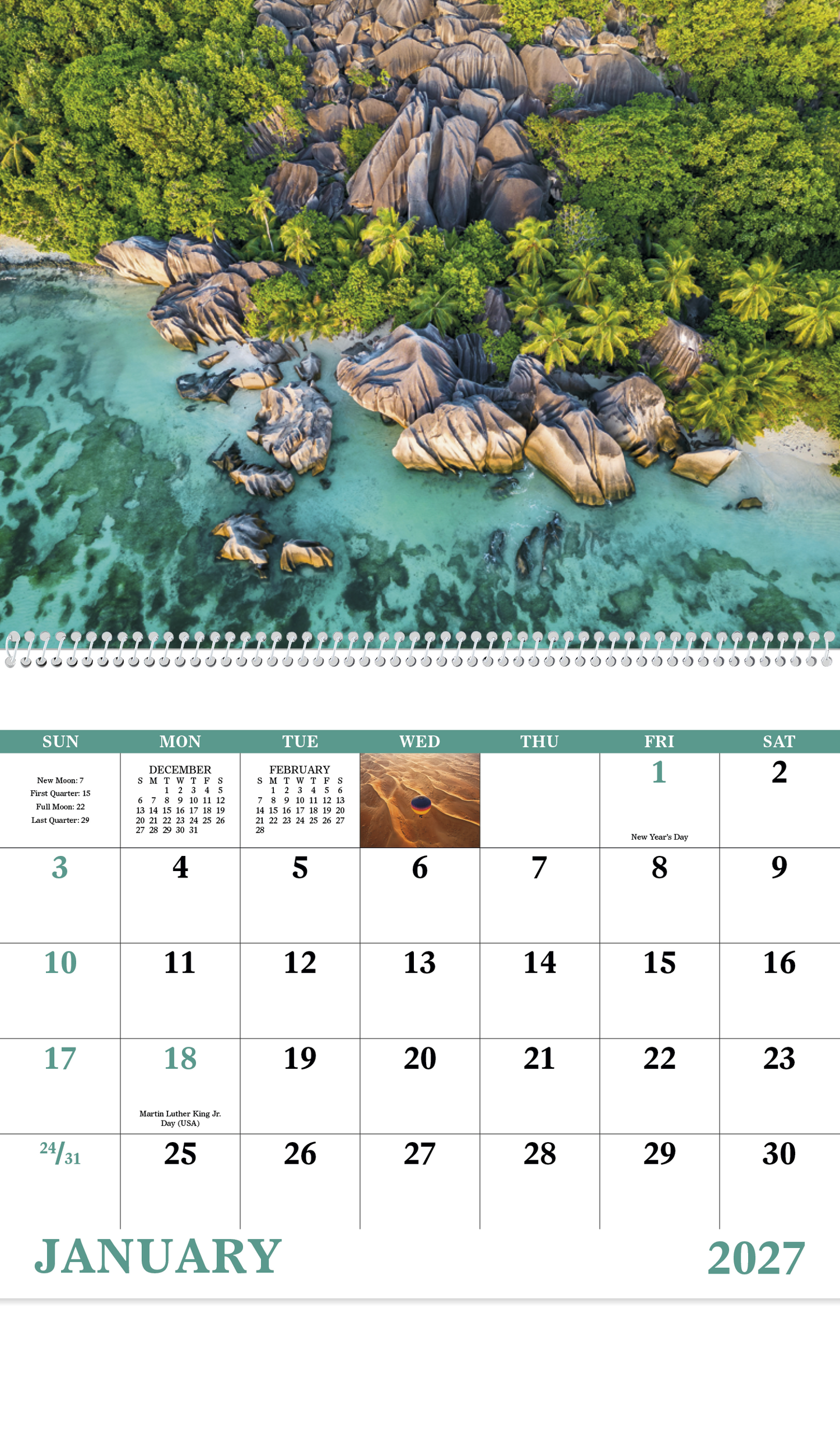View from Above - Spiral Calendar