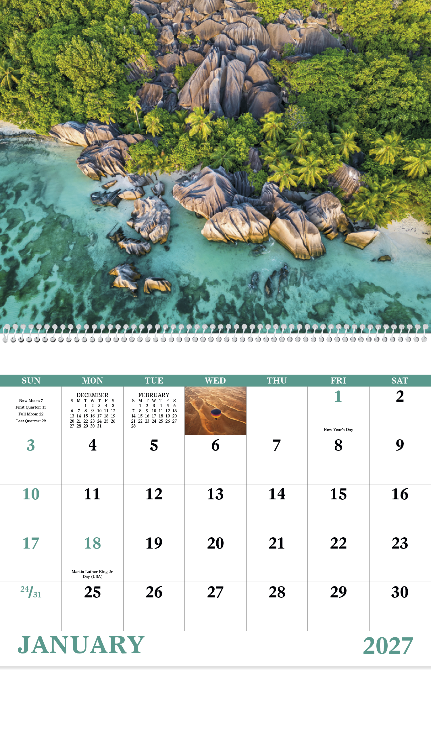View from Above - Spiral Calendar