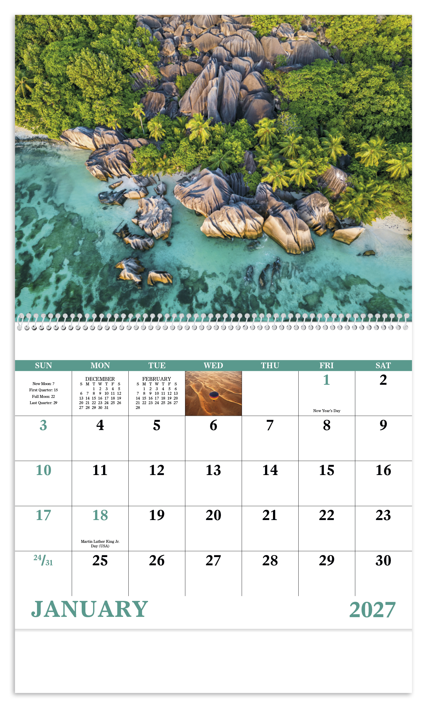 View from Above - Spiral Calendar