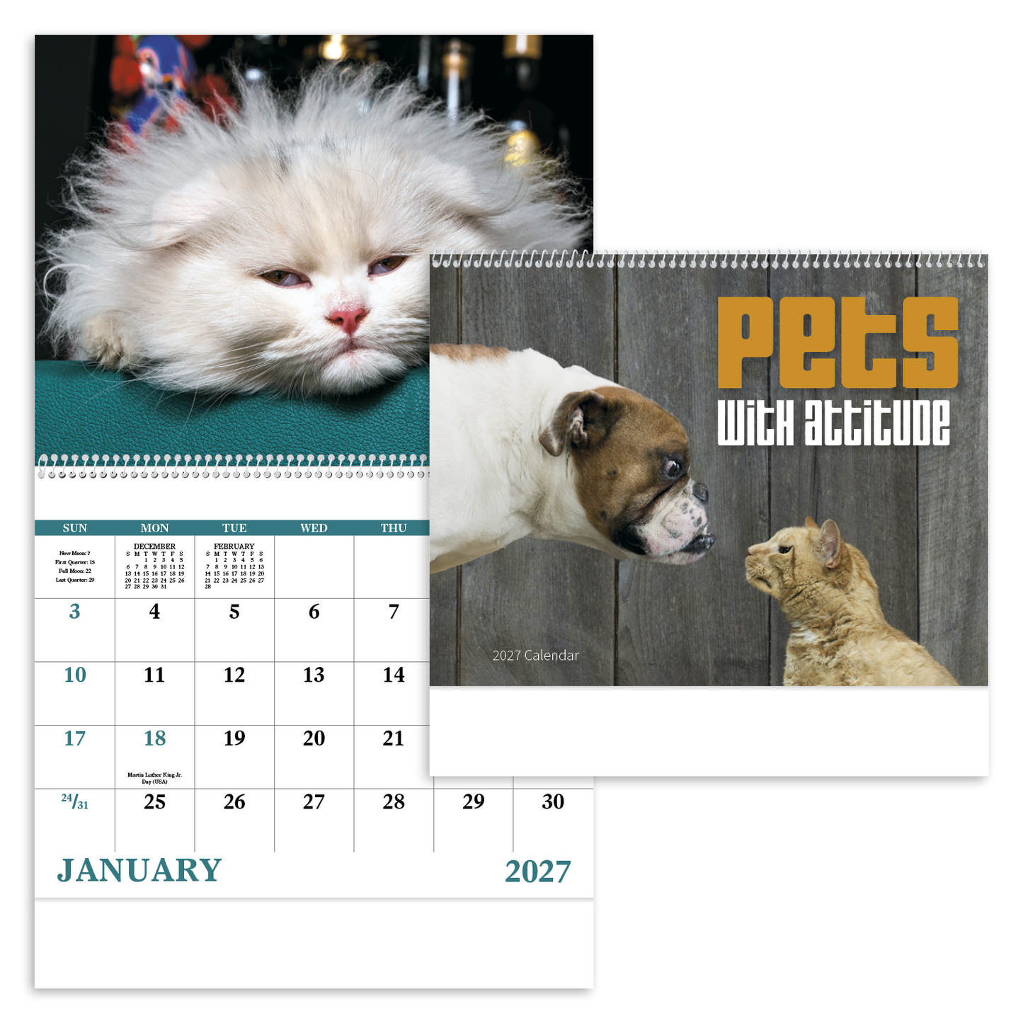 Pets with Attitude - Spiral Calendar