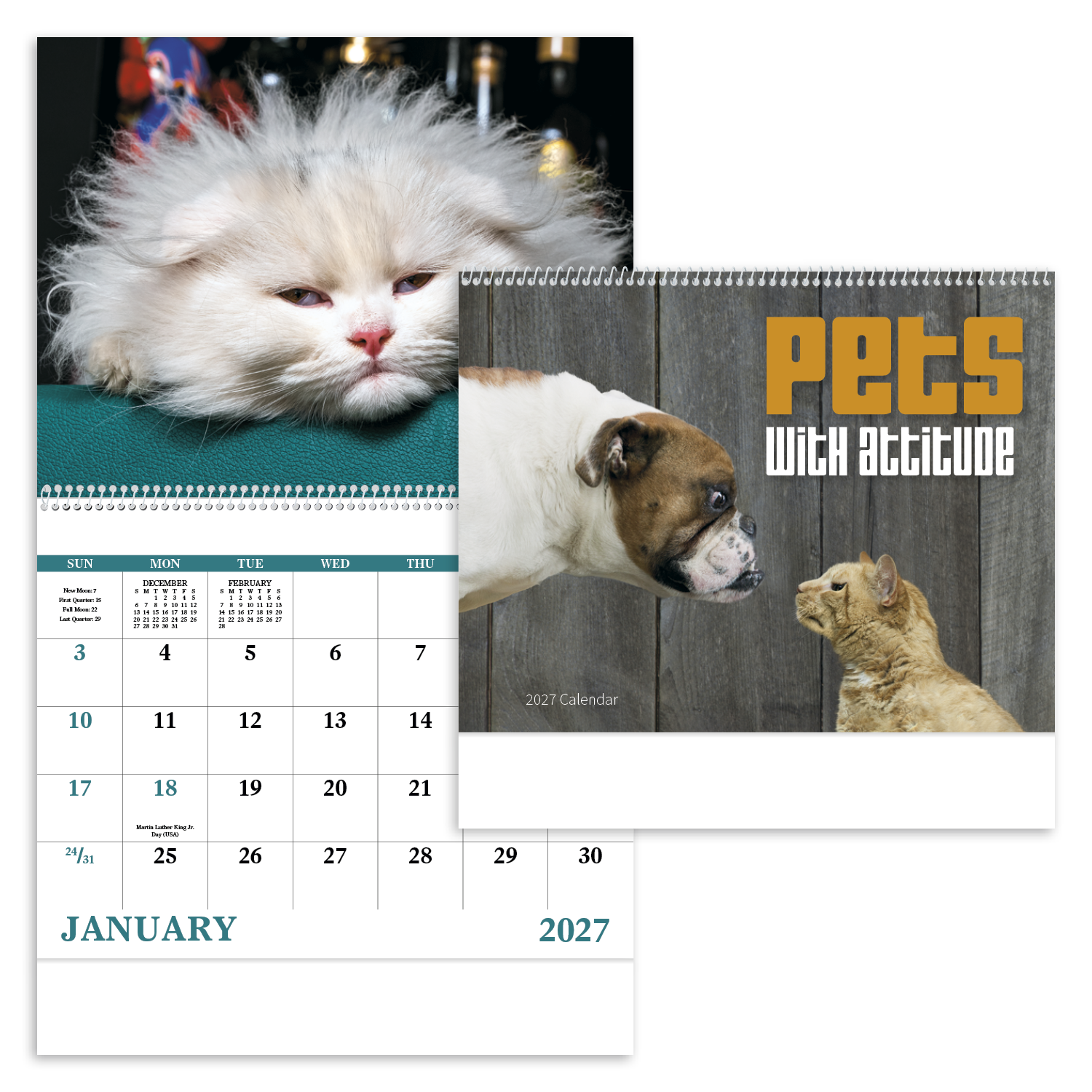 Pets with Attitude - Spiral Calendar