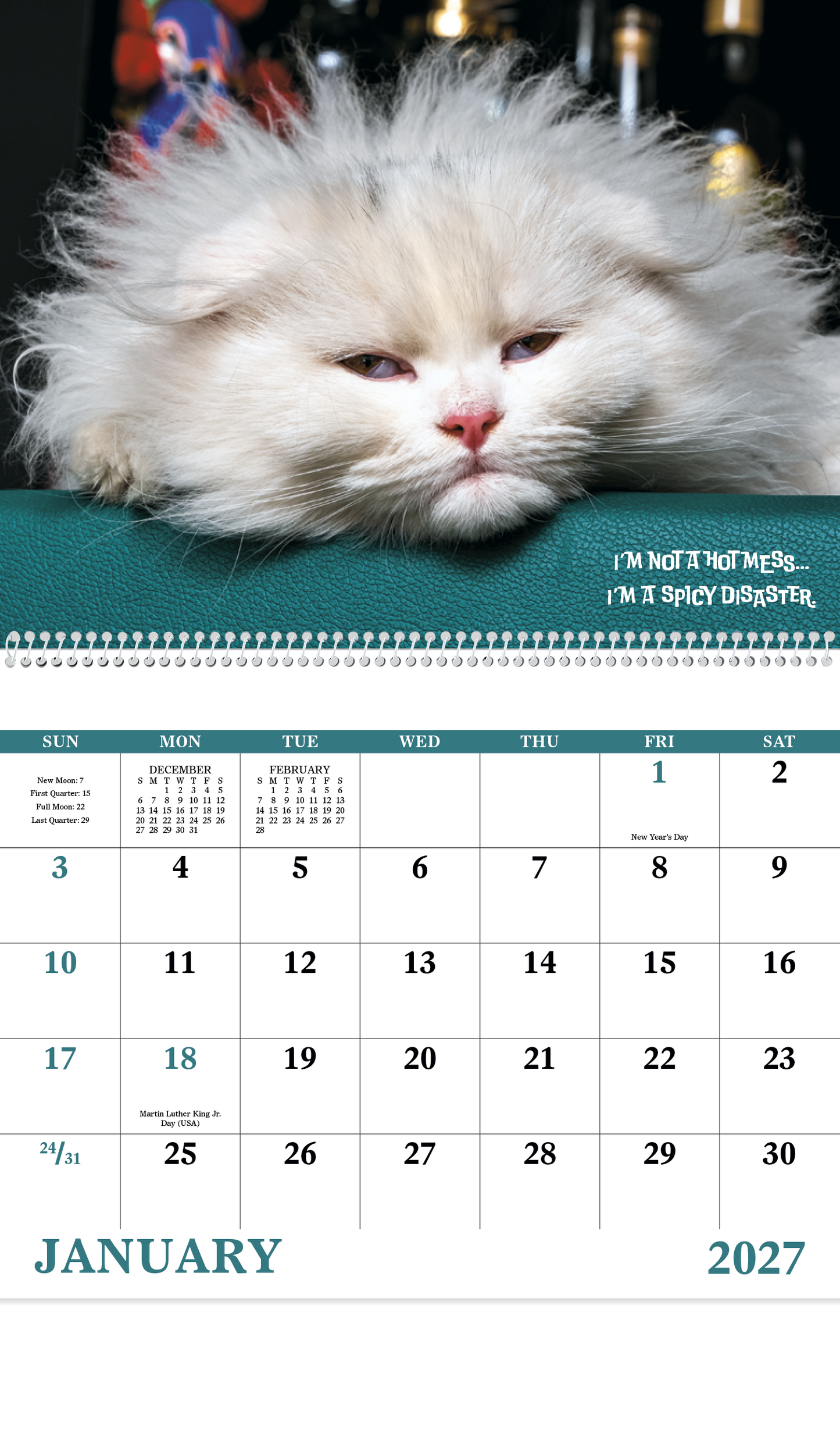Pets with Attitude - Spiral Calendar