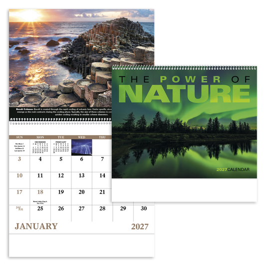 Custom logo The Power of Nature - Spiral Calendar