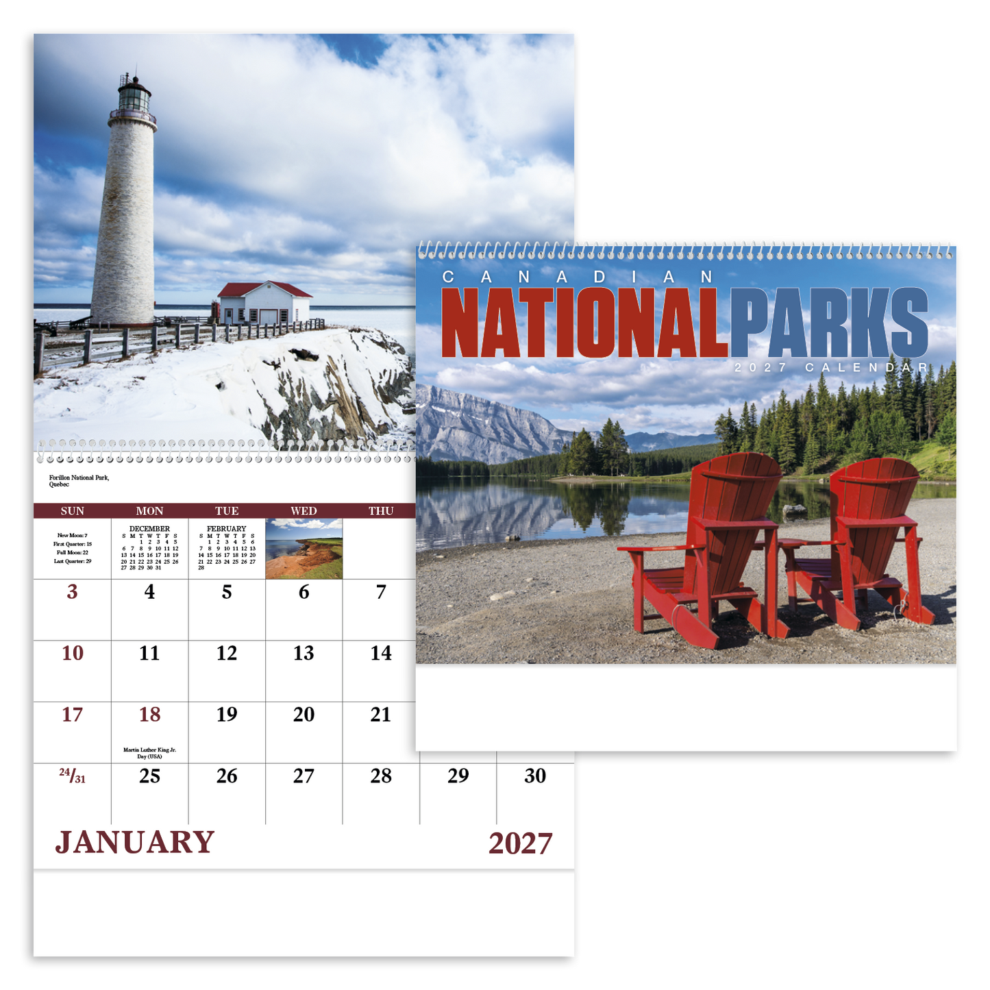 Canadian National Parks - Spiral Calendar