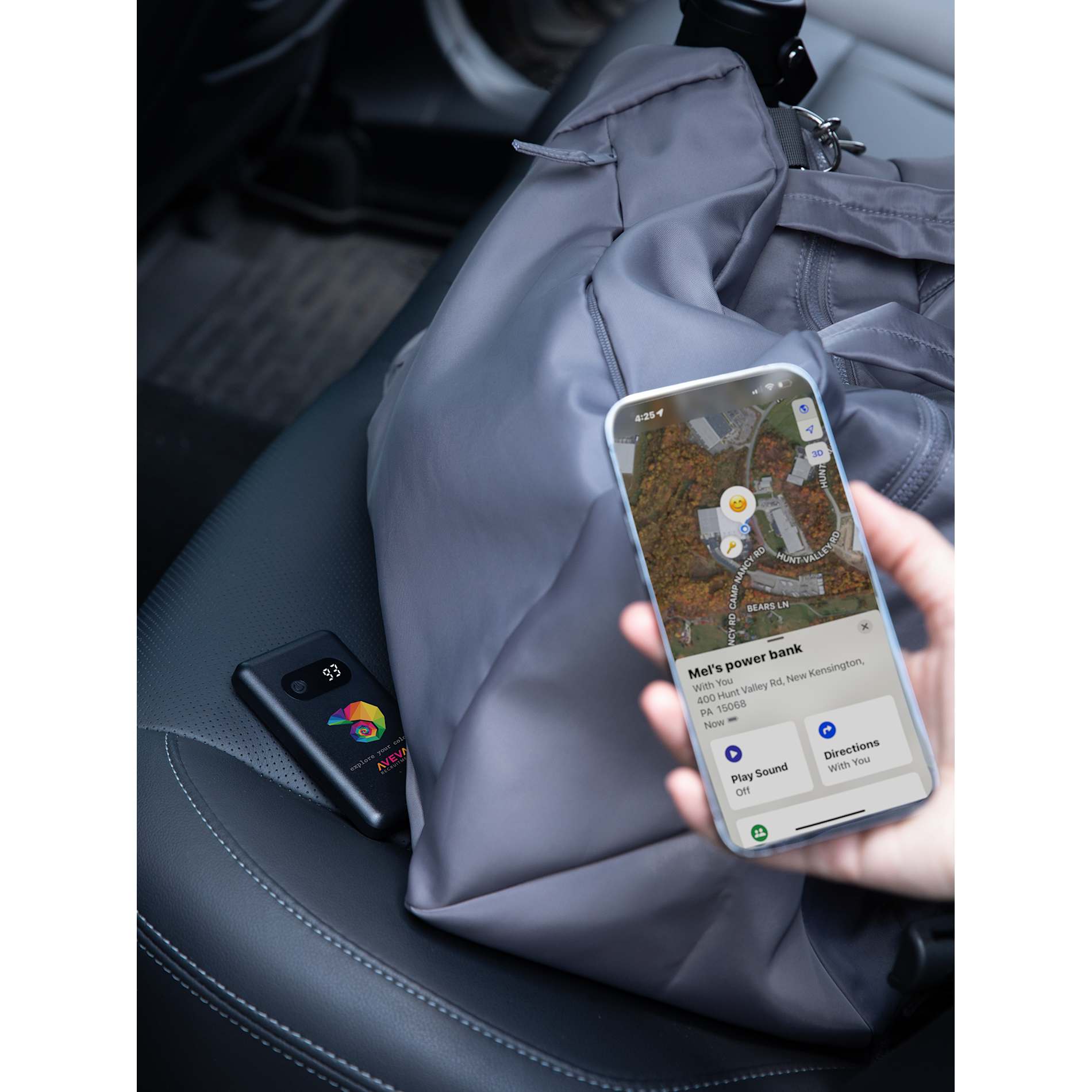 Find My 5000 mAh 18W PD Power Bank/Digital Display