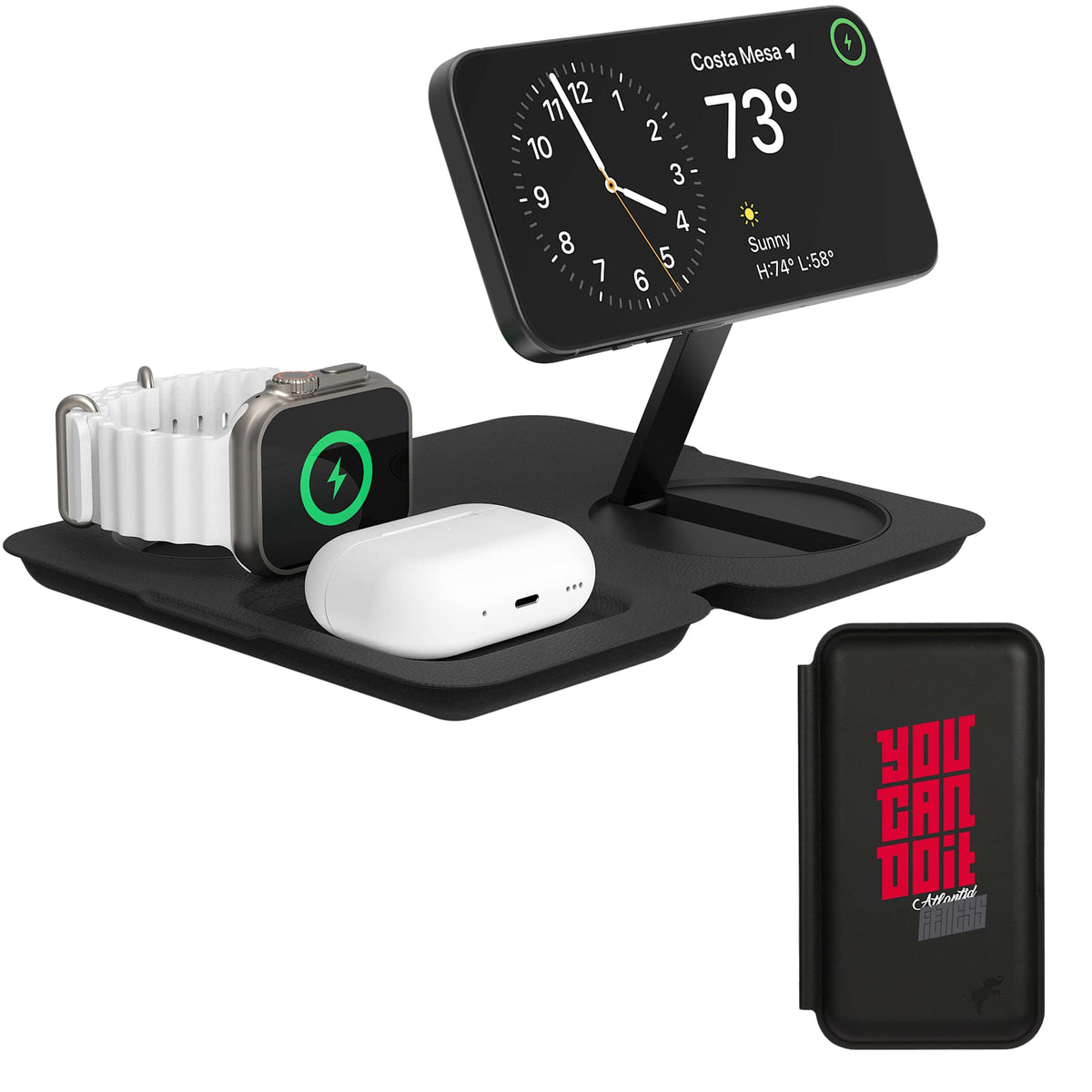 Custom logo Nimble Fold 3-in-1 Wireless Charger