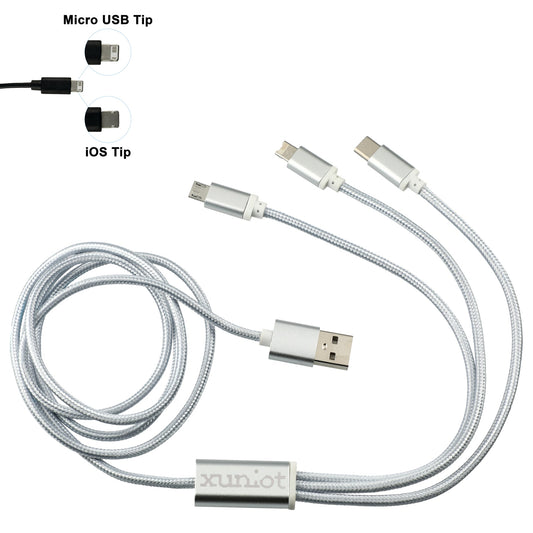 Custom logo Realm 3-in-1 Long Charging Cable