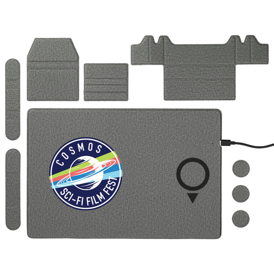 Custom logo MagClick™ Fast Wireless Charging Desk Organizer