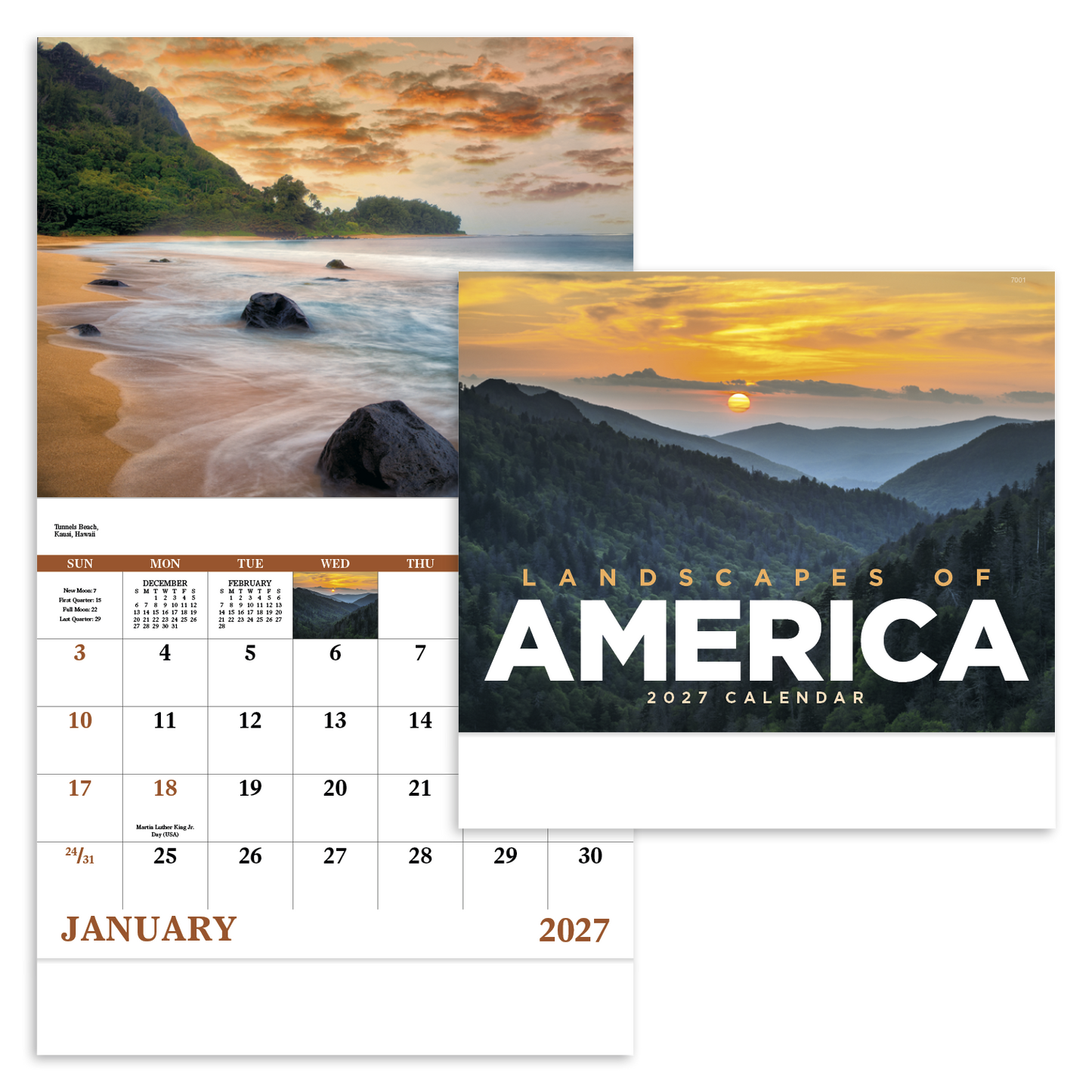 Landscapes of America - Stapled Calendar
