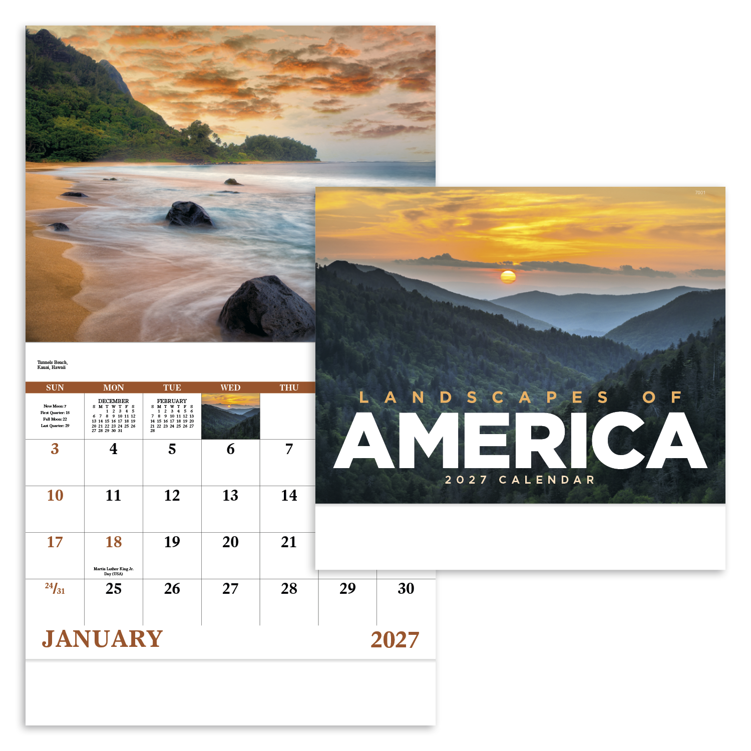 Landscapes of America - Stapled Calendar