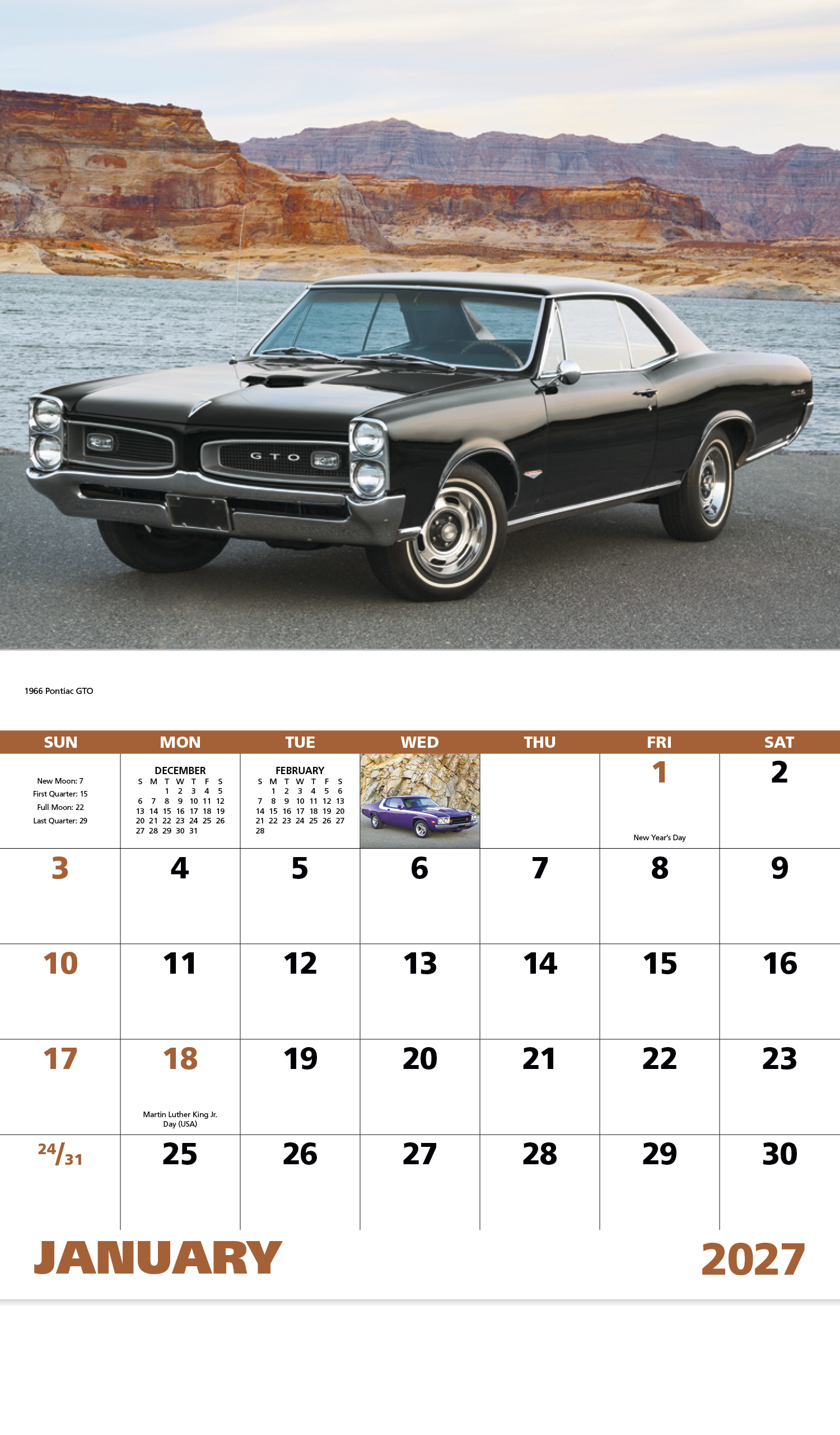 Muscle Thunder - Stapled Calendar