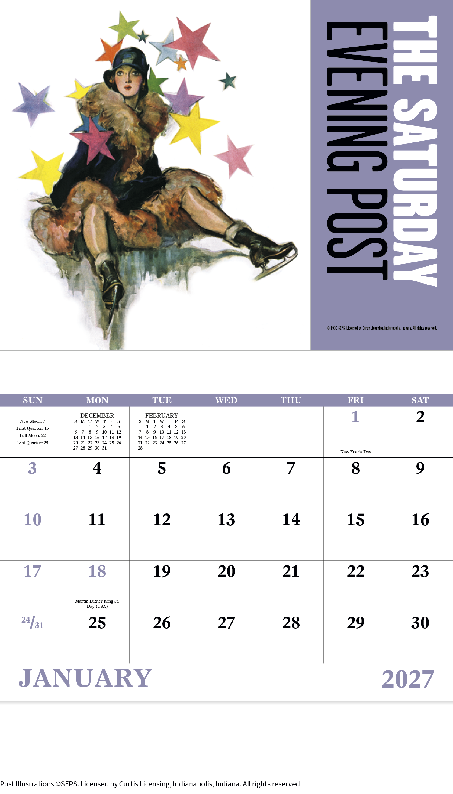 The Saturday Evening Post - Stapled Calendar