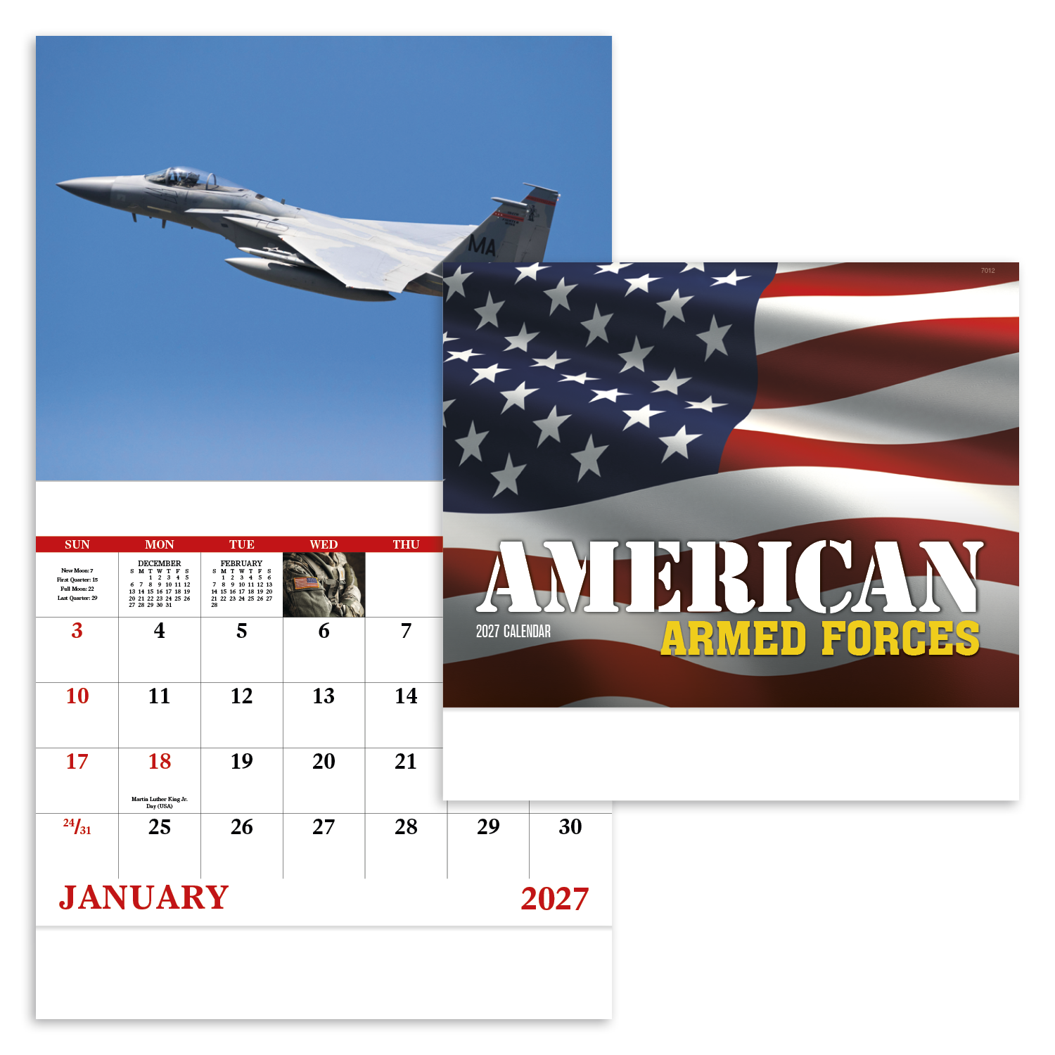 American Armed Forces - Stapled Calendar