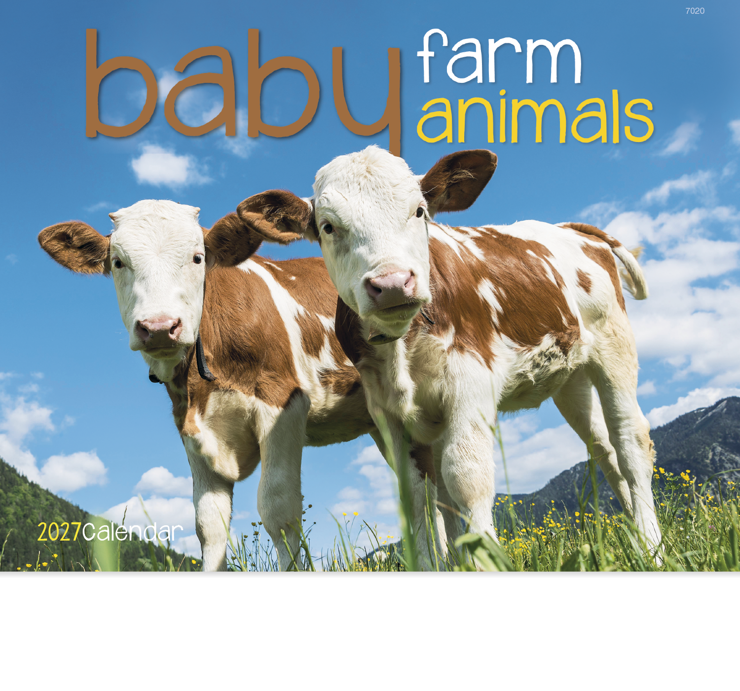 Baby Farm Animals - Stapled Calendar