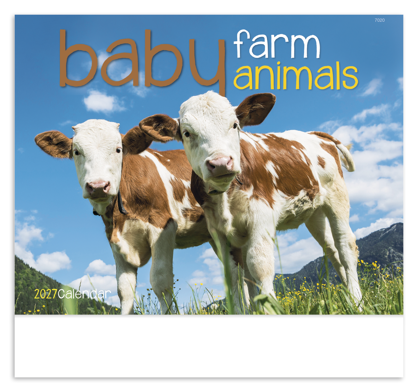 Baby Farm Animals - Stapled Calendar