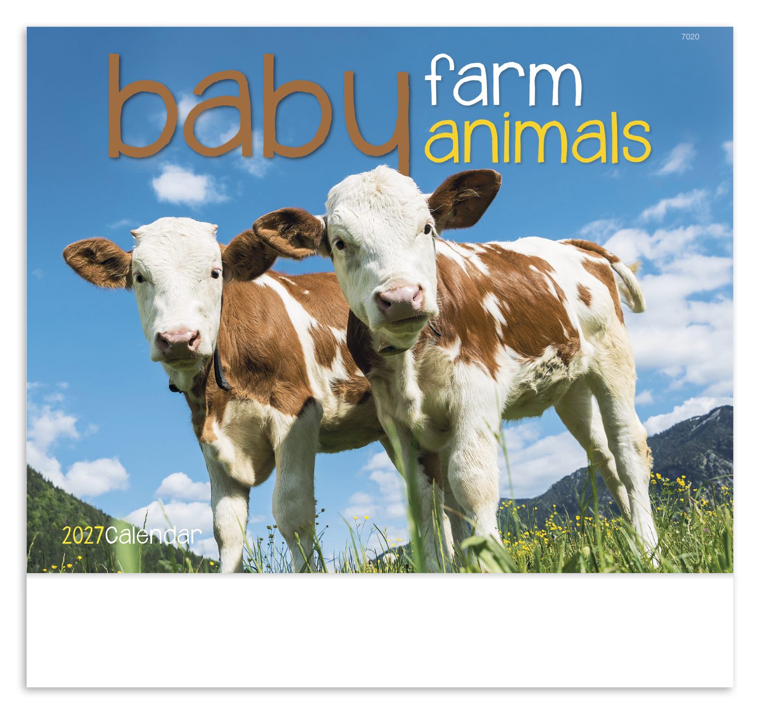 Baby Farm Animals - Stapled Calendar
