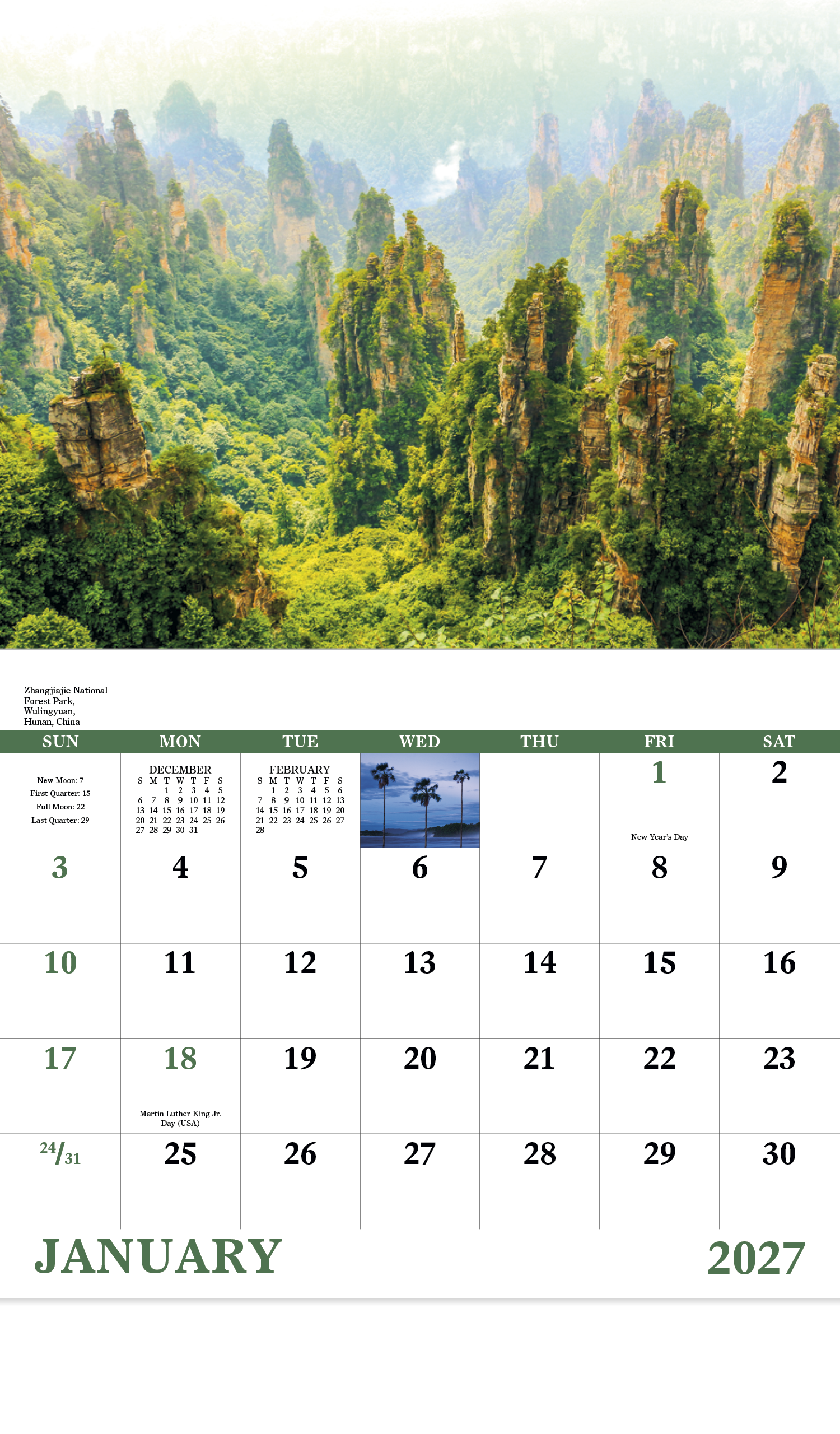 Glorious Getaways - Stapled Calendar
