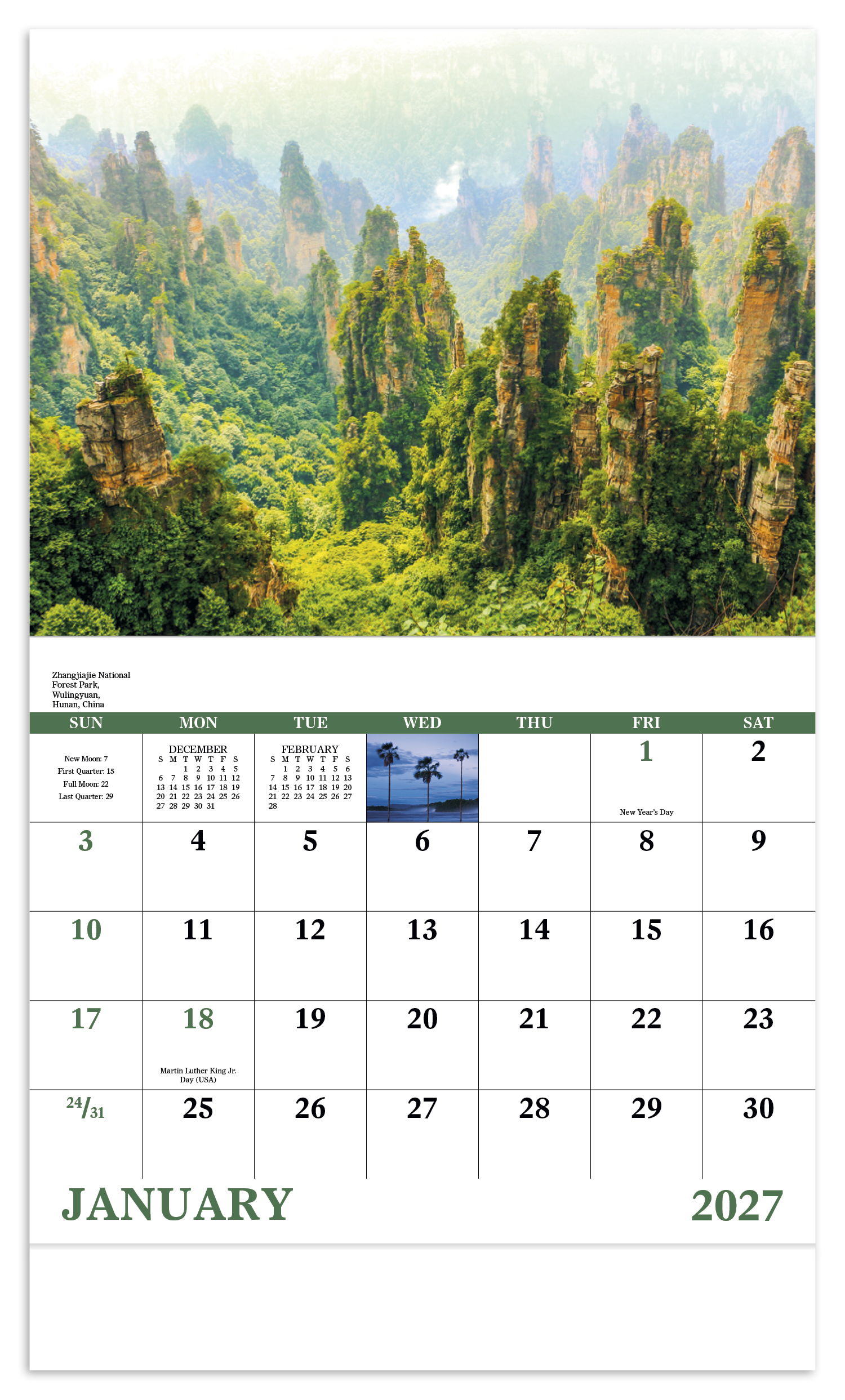 Glorious Getaways - Stapled Calendar