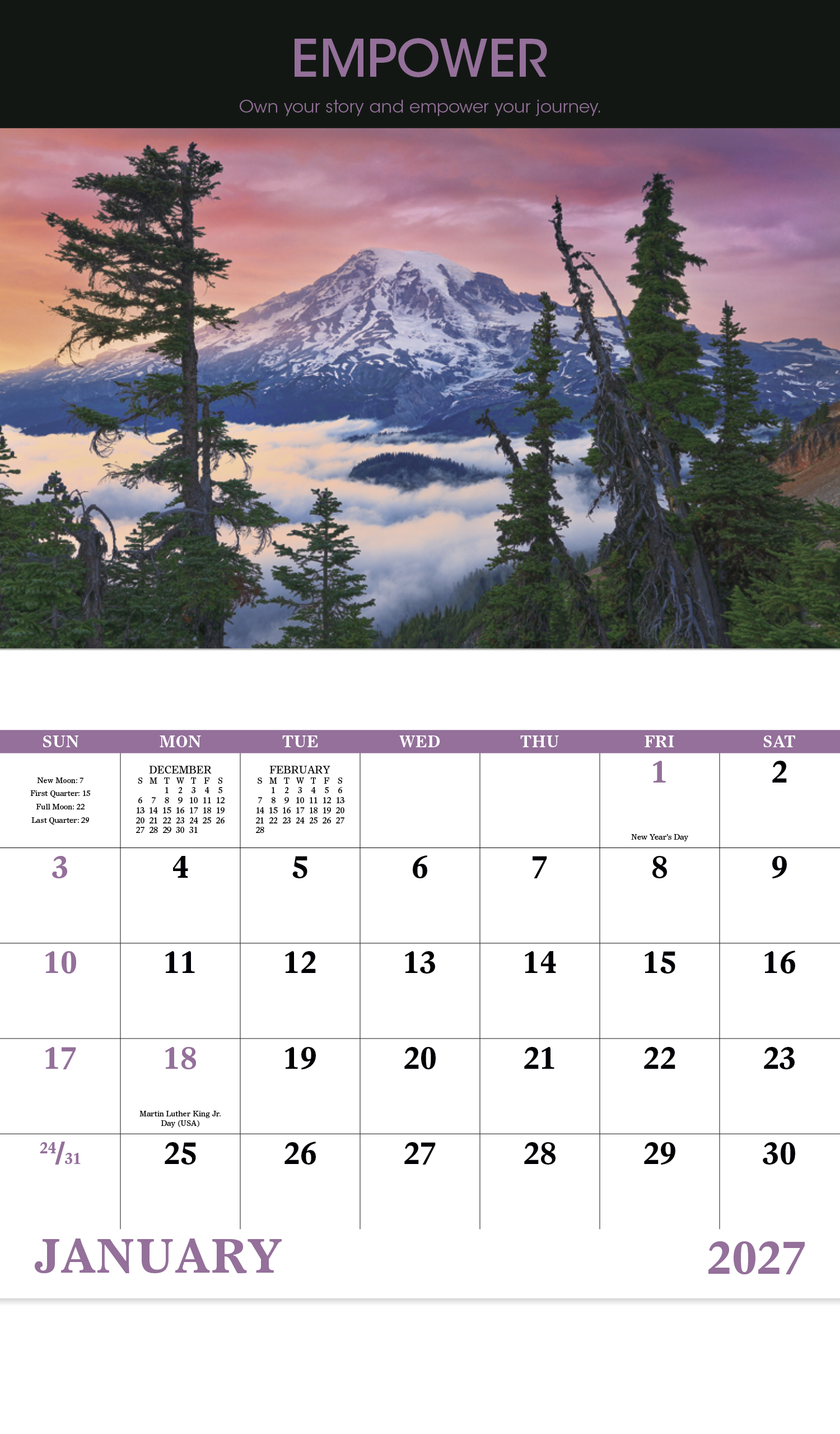 Motivations - Stapled Calendar