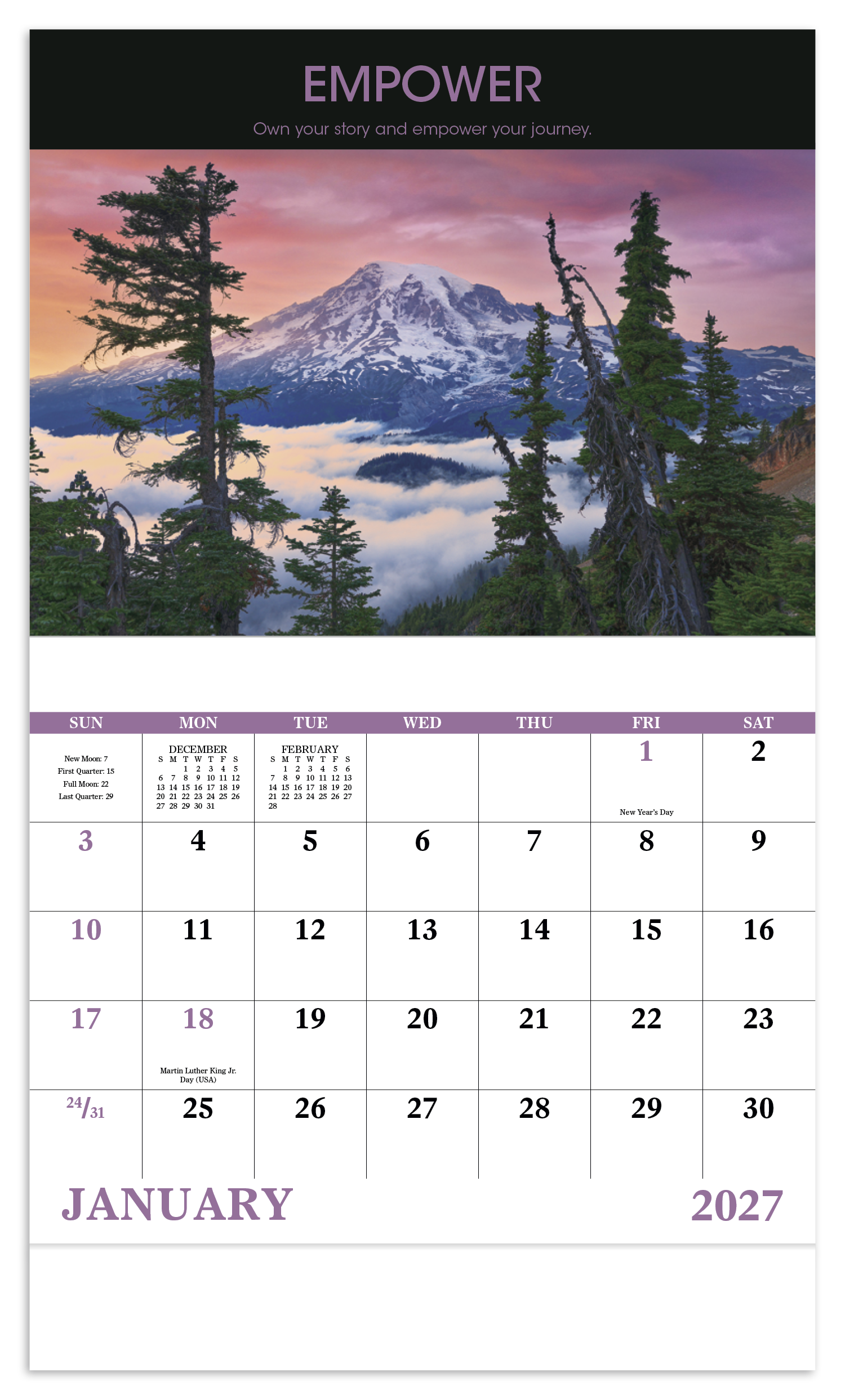 Motivations - Stapled Calendar