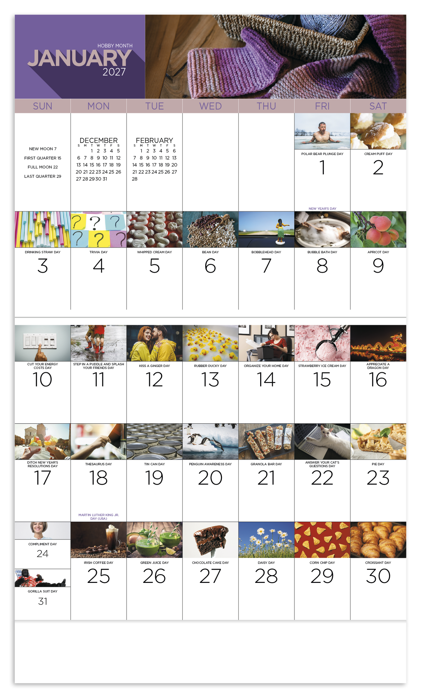 National Day - Stapled Calendar