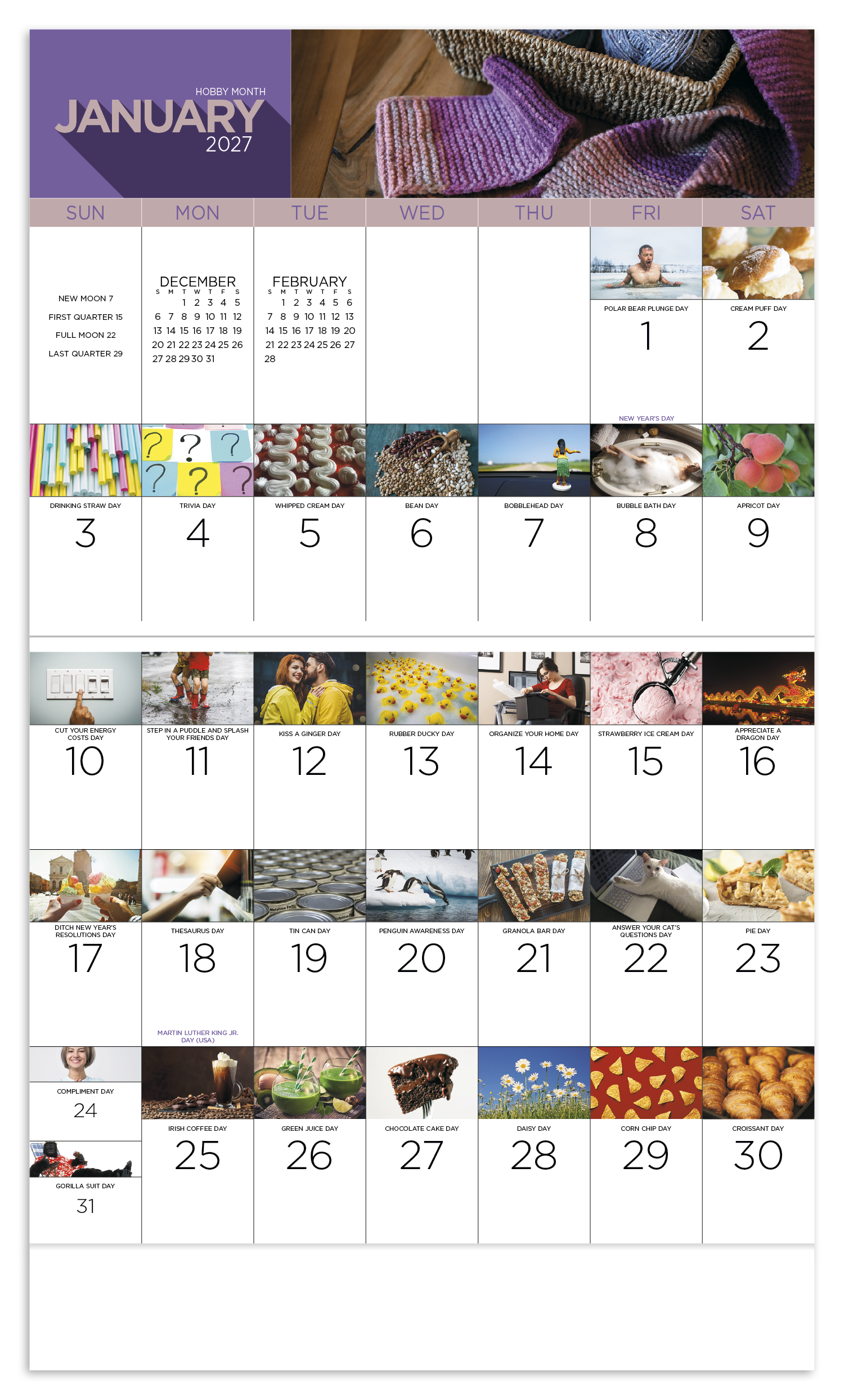 National Day - Stapled Calendar