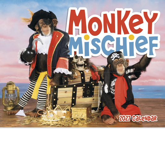 Custom logo Monkey Mischief - Stapled Calendar