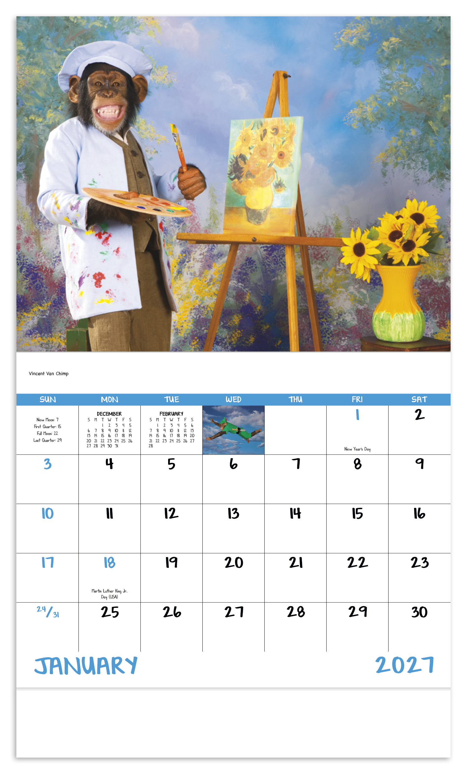Monkey Mischief - Stapled Calendar