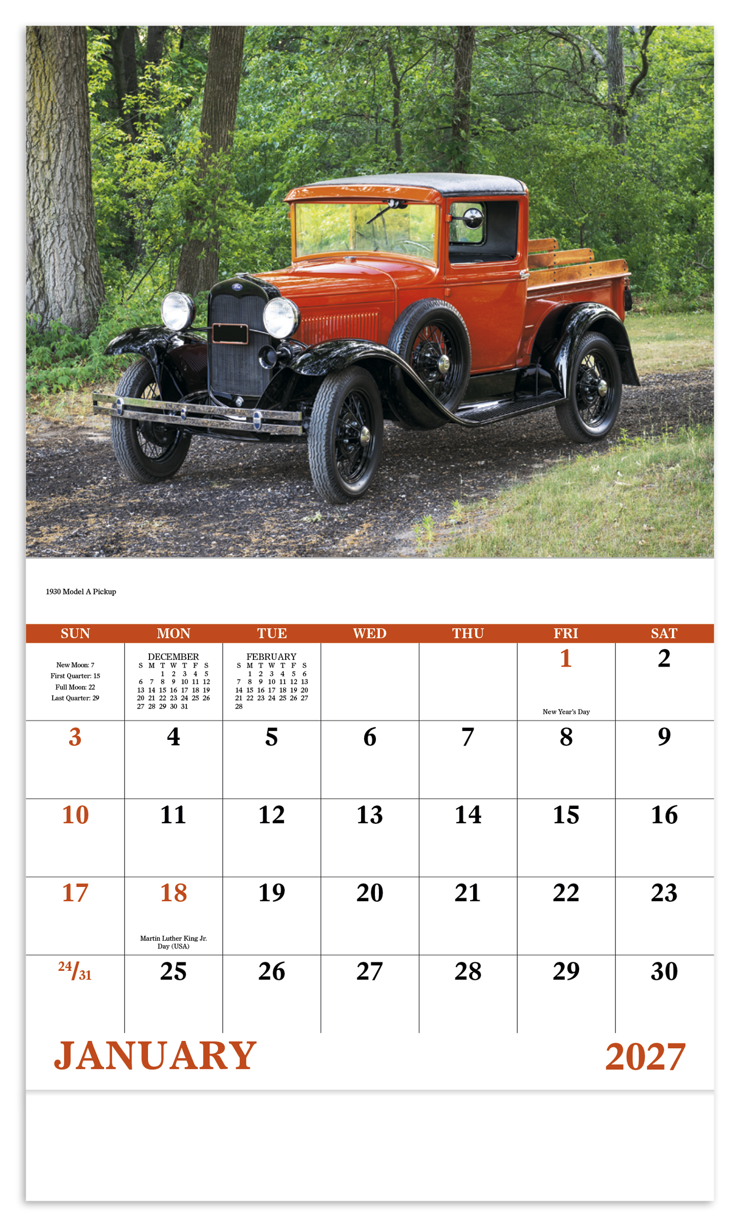 Treasured Trucks - Stapled Calendar