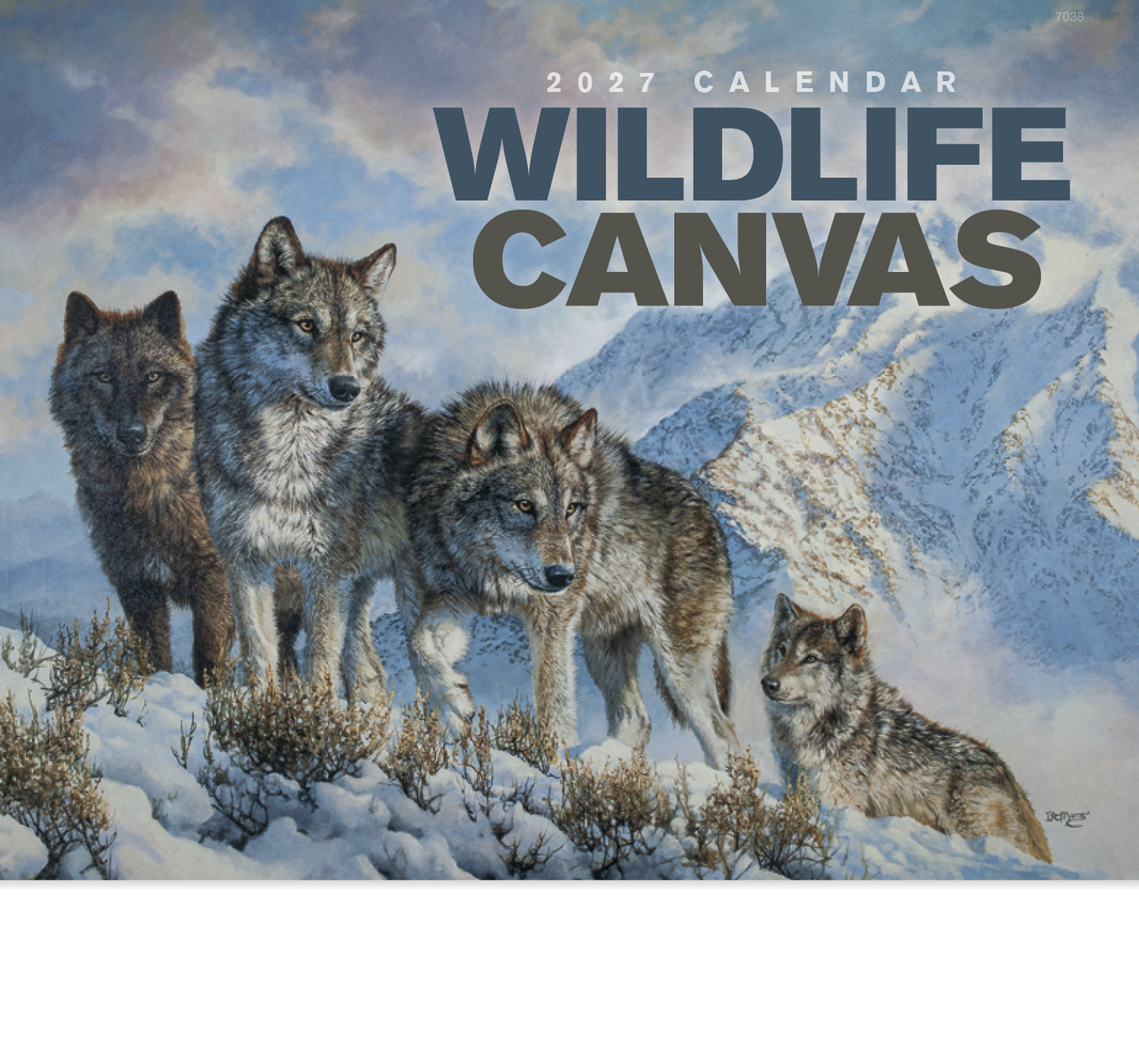 Wildlife Canvas - Stapled Calendar