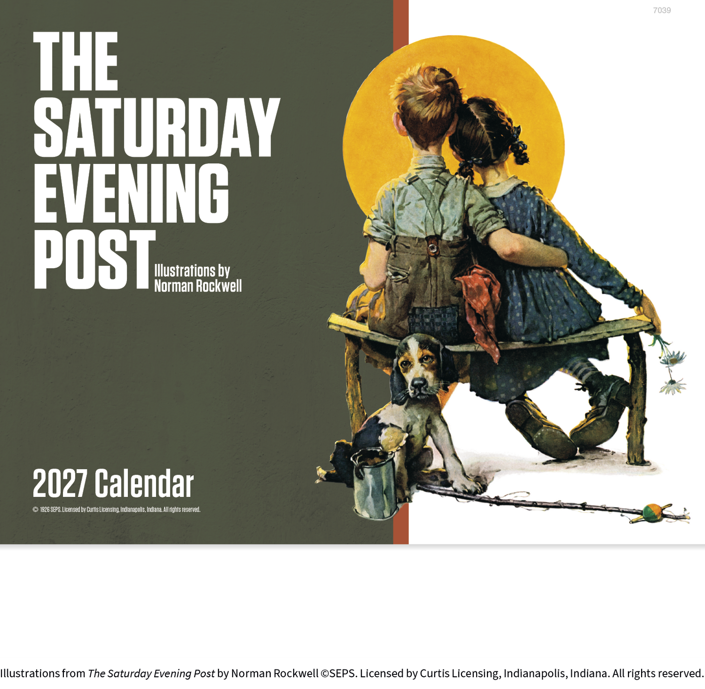 The Saturday Evening Post Illustrations by Norman Rockwell – Stapled Calendar