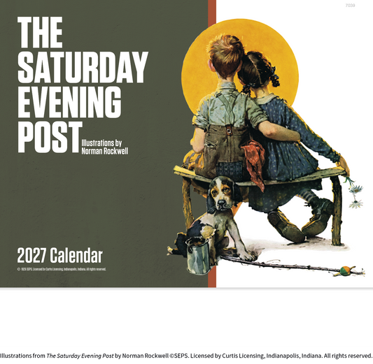 The Saturday Evening Post Illustrations by Norman Rockwell – Stapled Calendar