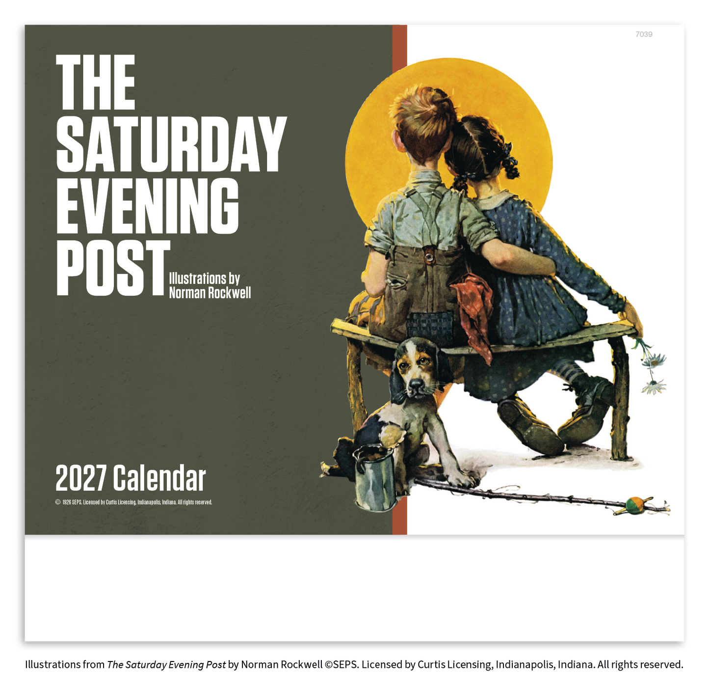 The Saturday Evening Post Illustrations by Norman Rockwell – Stapled Calendar