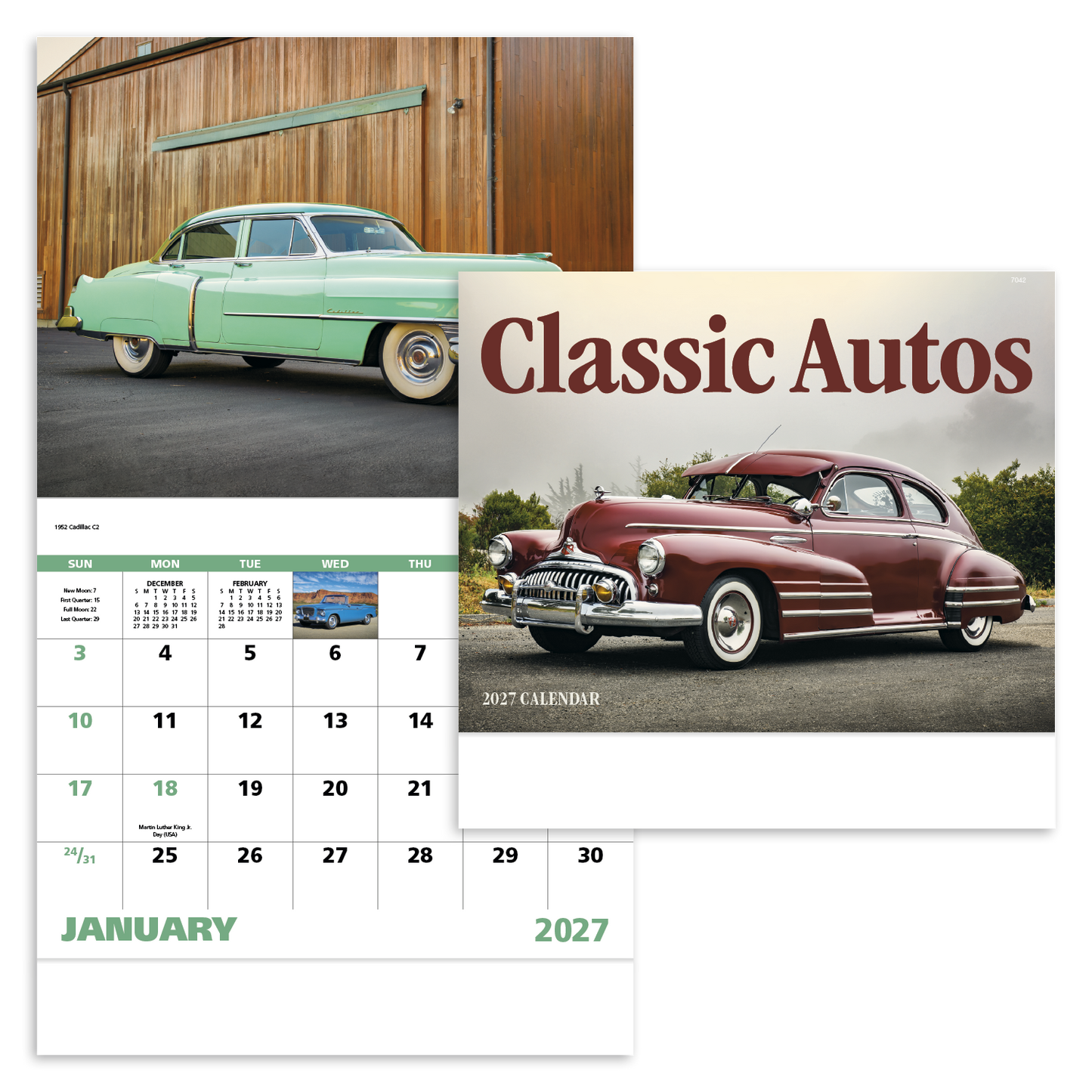 Classic Autos - Stapled Calendar