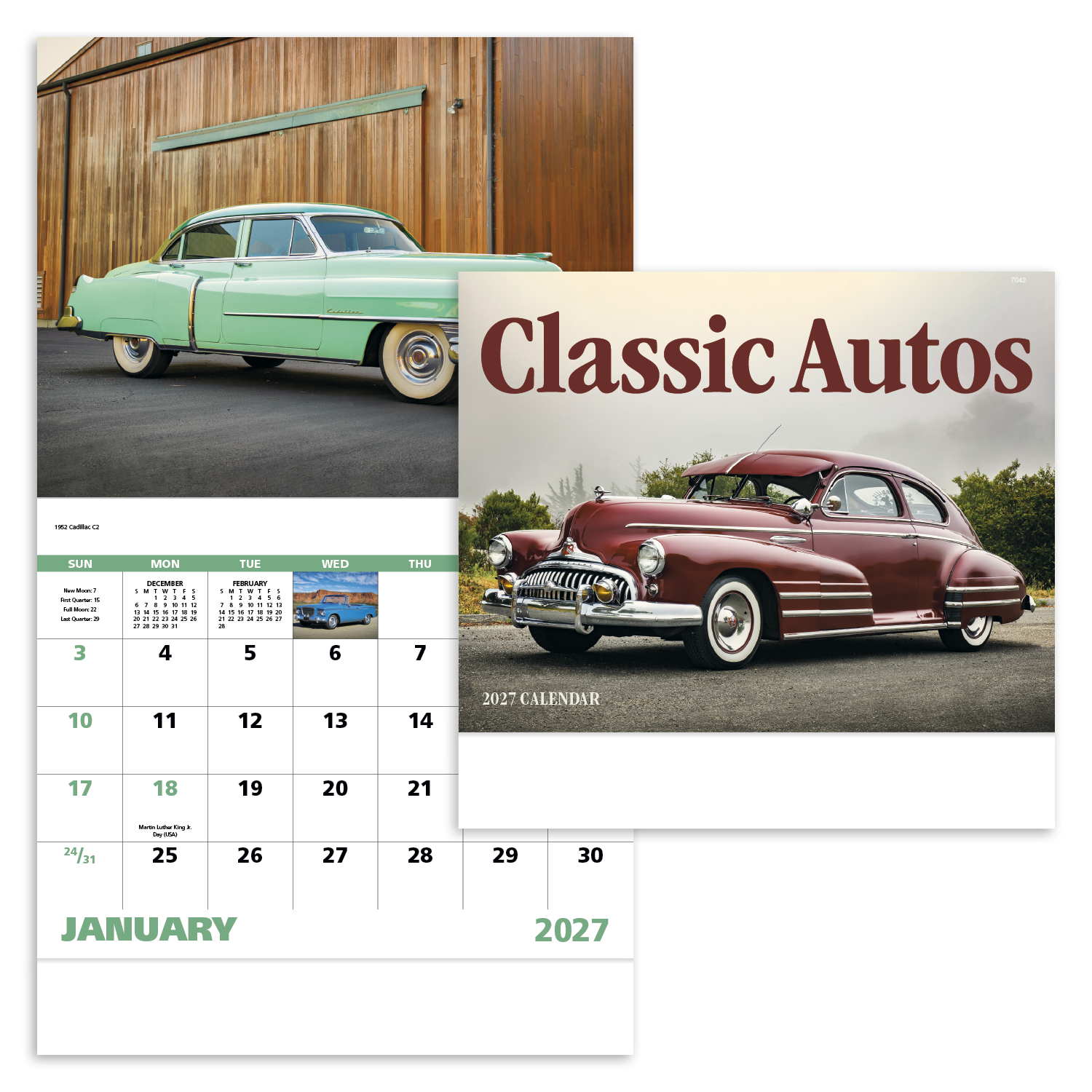 Classic Autos - Stapled Calendar
