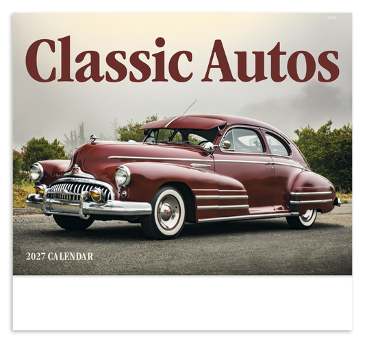 Custom logo Classic Autos - Stapled Calendar