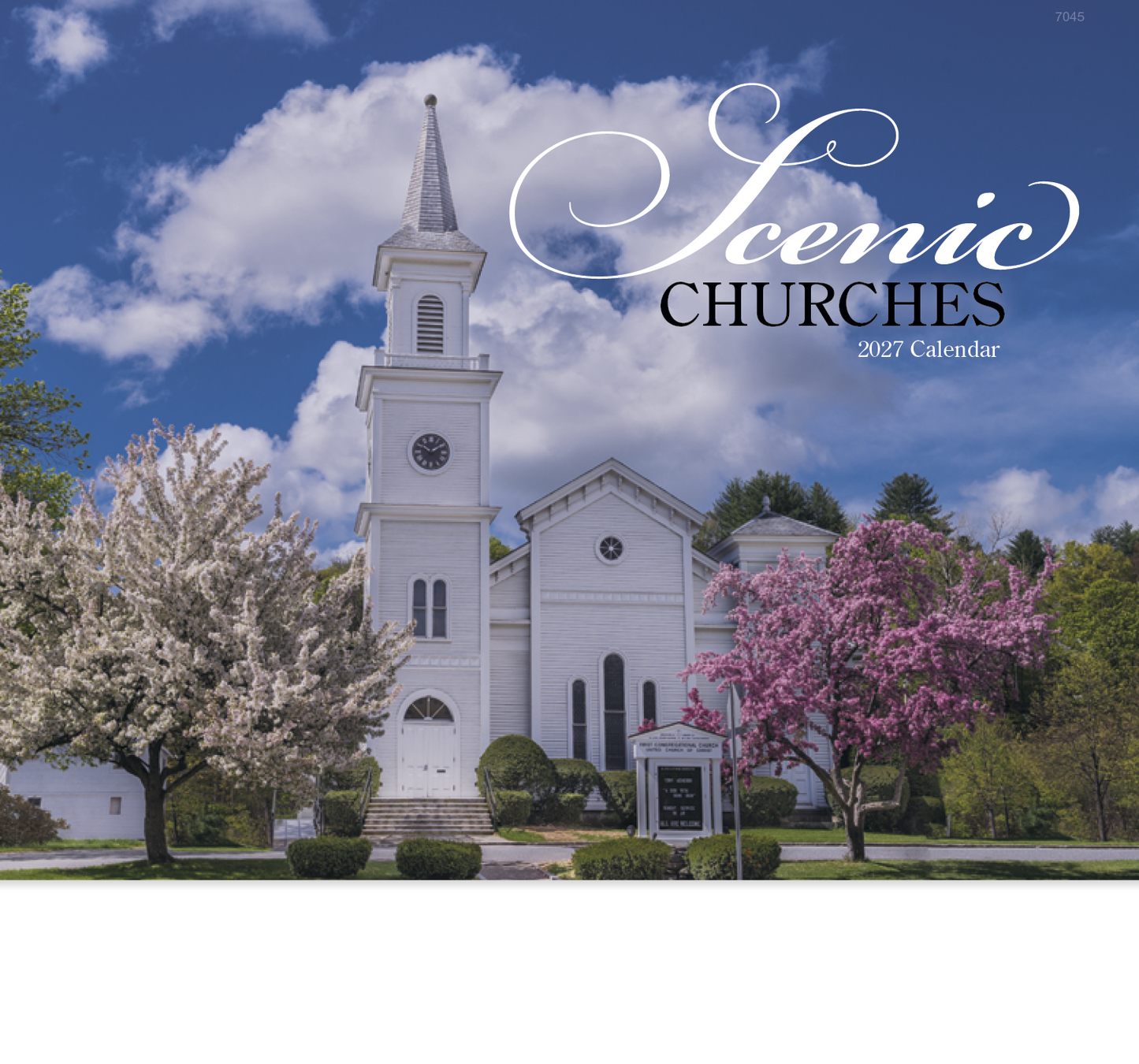 Scenic Churches - Stapled Calendar