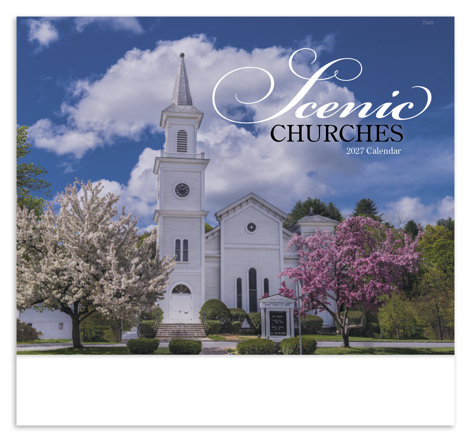 Scenic Churches - Stapled Calendar