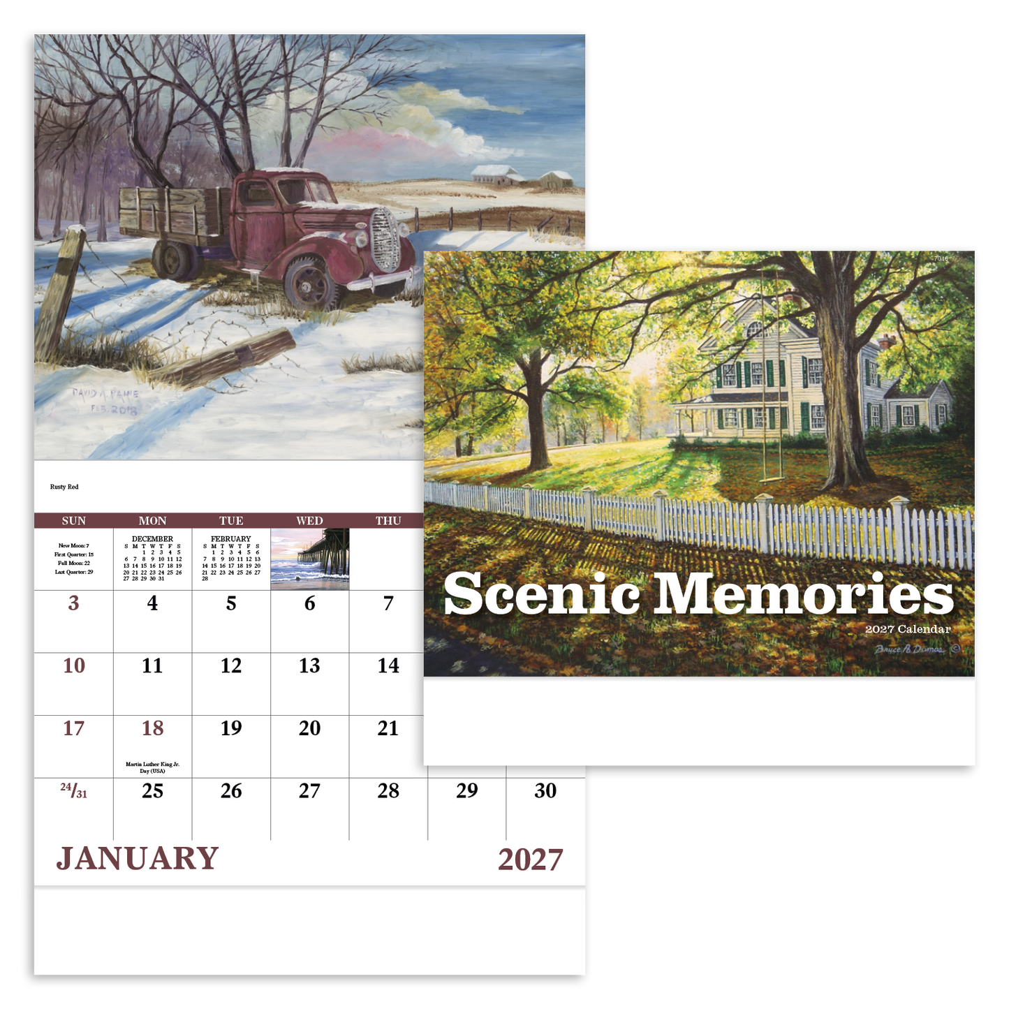 Scenic Memories - Stapled Calendar