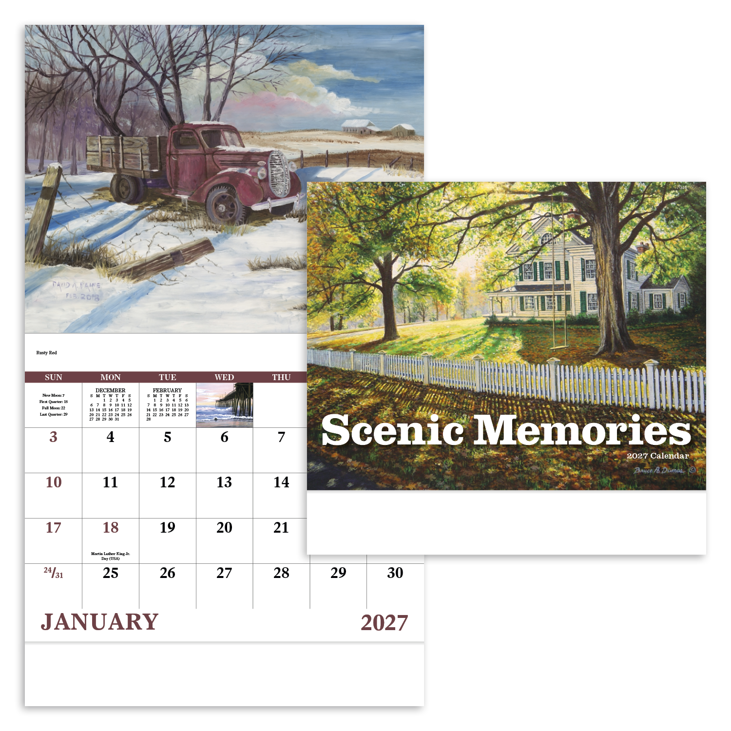 Scenic Memories - Stapled Calendar